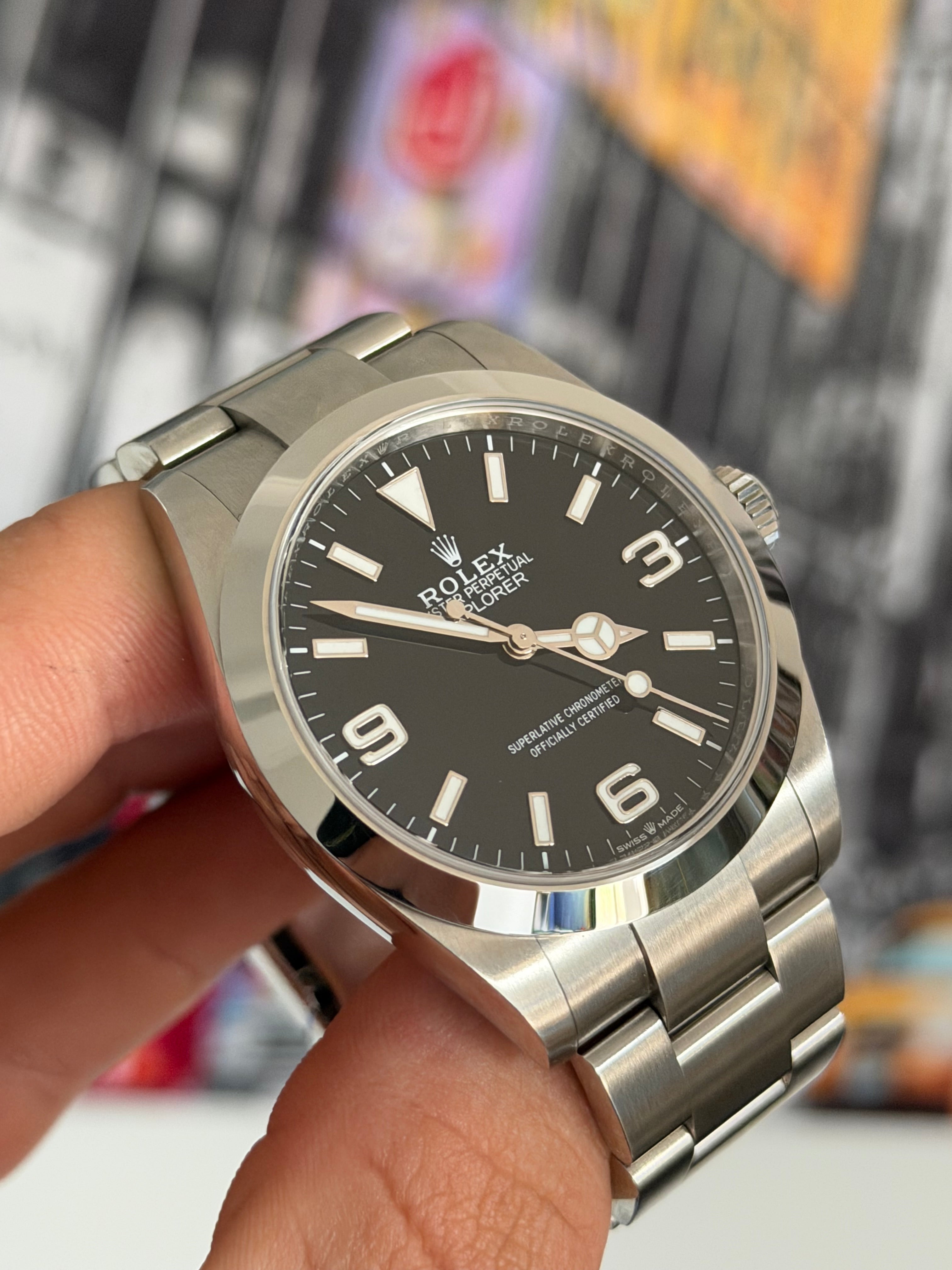 2025 ROLEX EXPLORER 40, 224270, FULL SET, INC GST