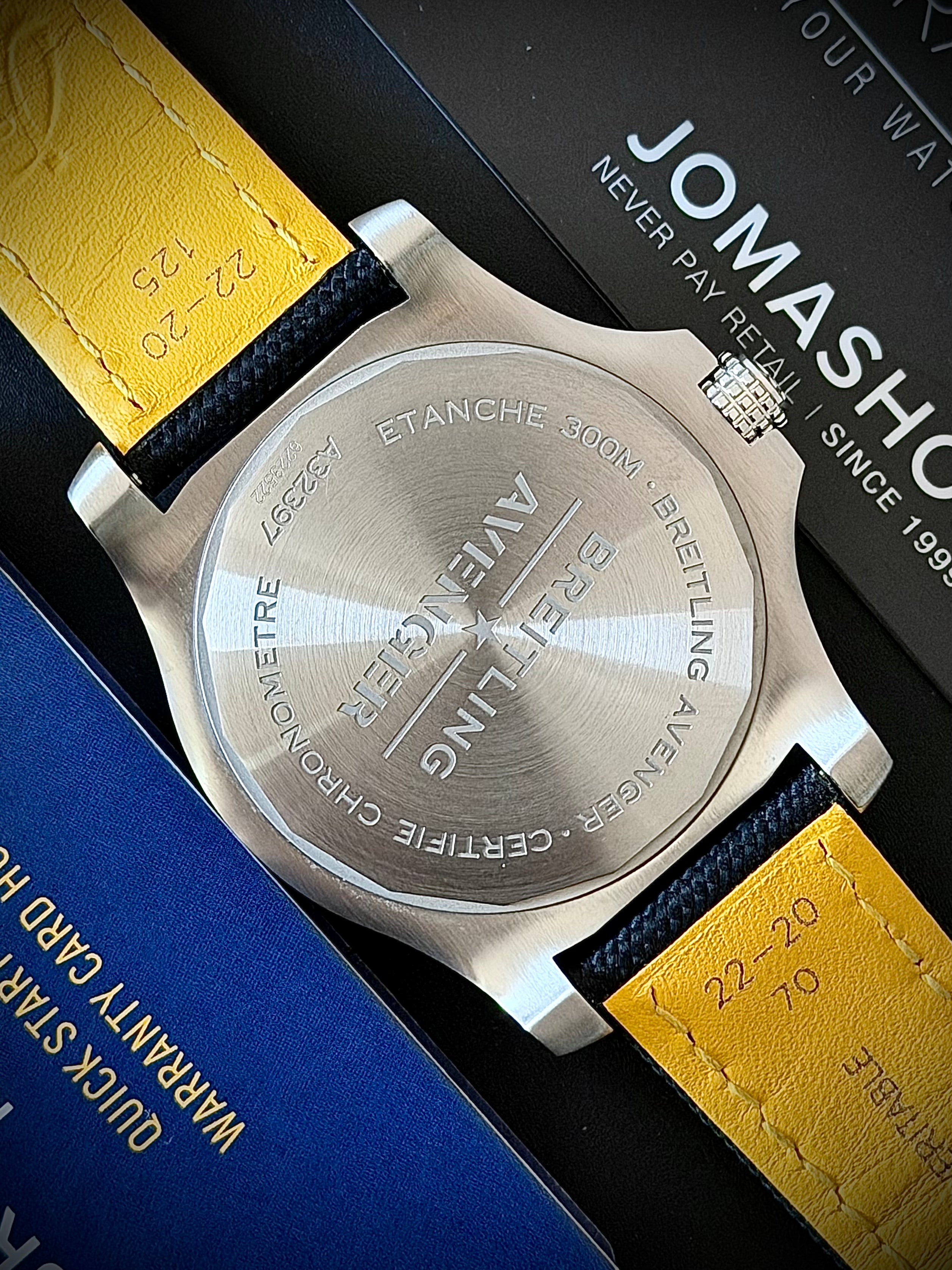 2025 BREITLING AVENGER GMT 43, A32397101B1X1, BOX & JOMASHOP WARRANTY, INC GST