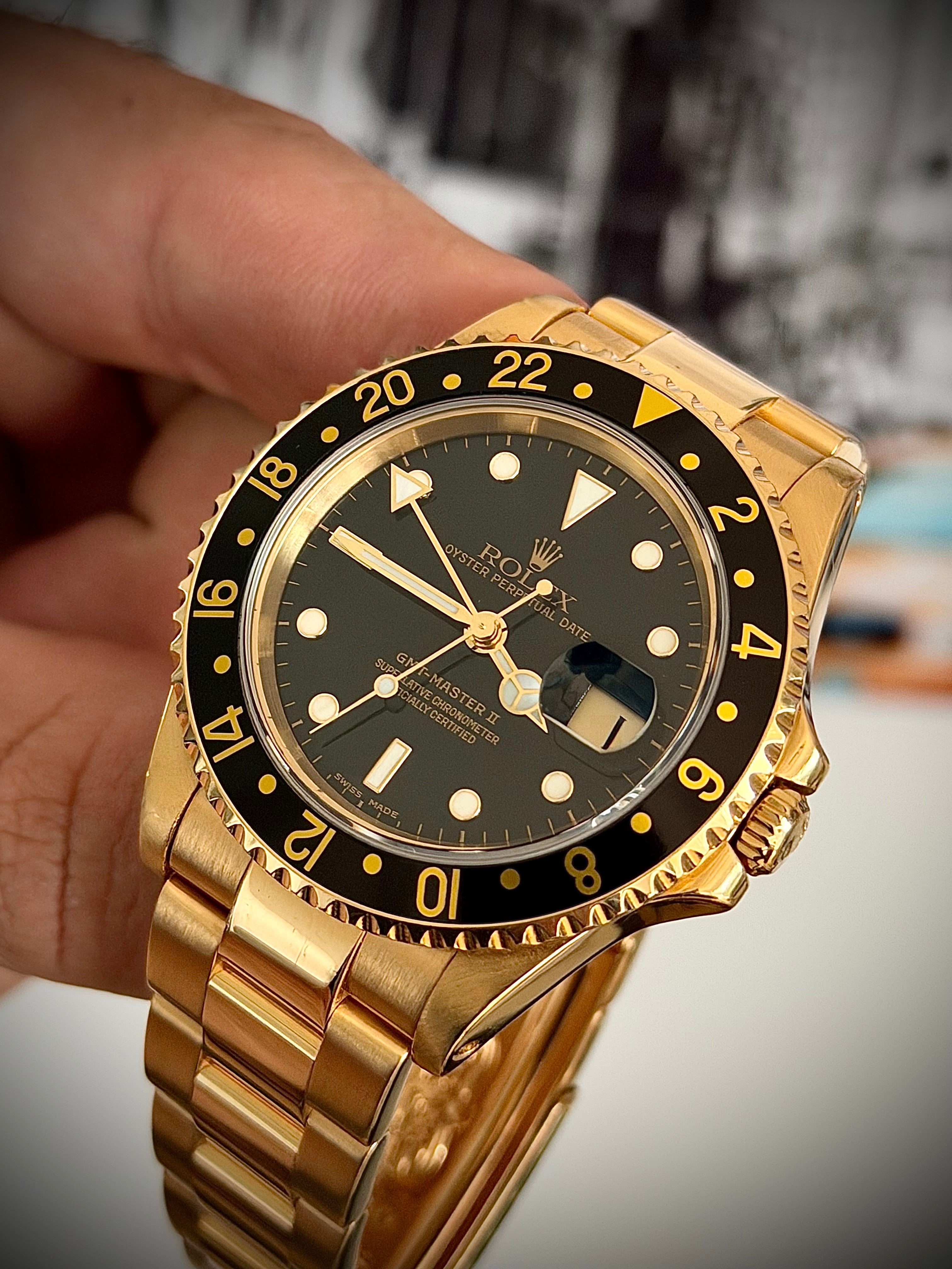 1999 ROLEX GMT MASTER II, 16718, WATCH AND BOX, INC GST