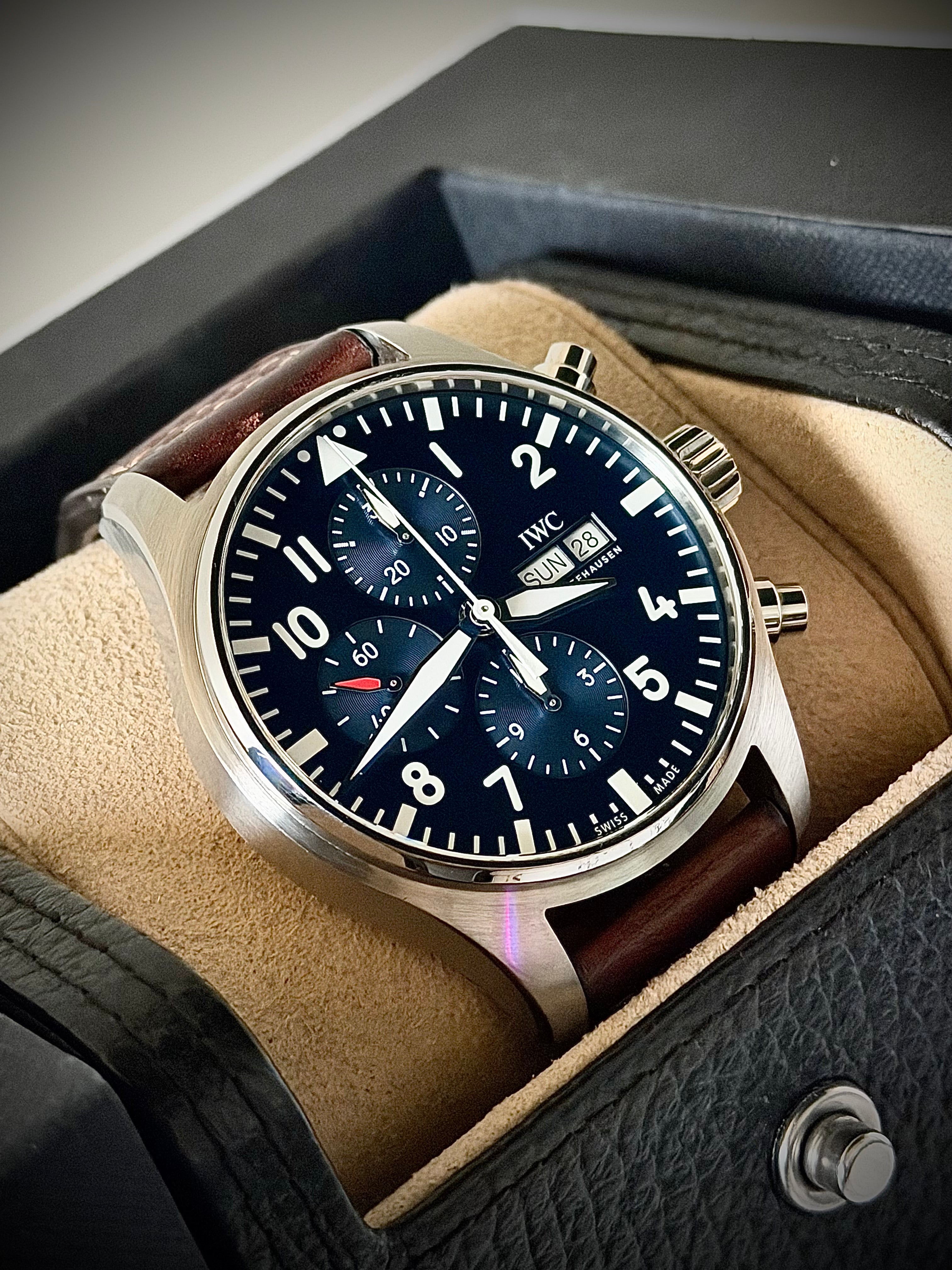2021 IWC PILOT’S WATCH CHRONOGRAPH “LE PETIT PRINCE”, IW377714, FULL SET, INC GST