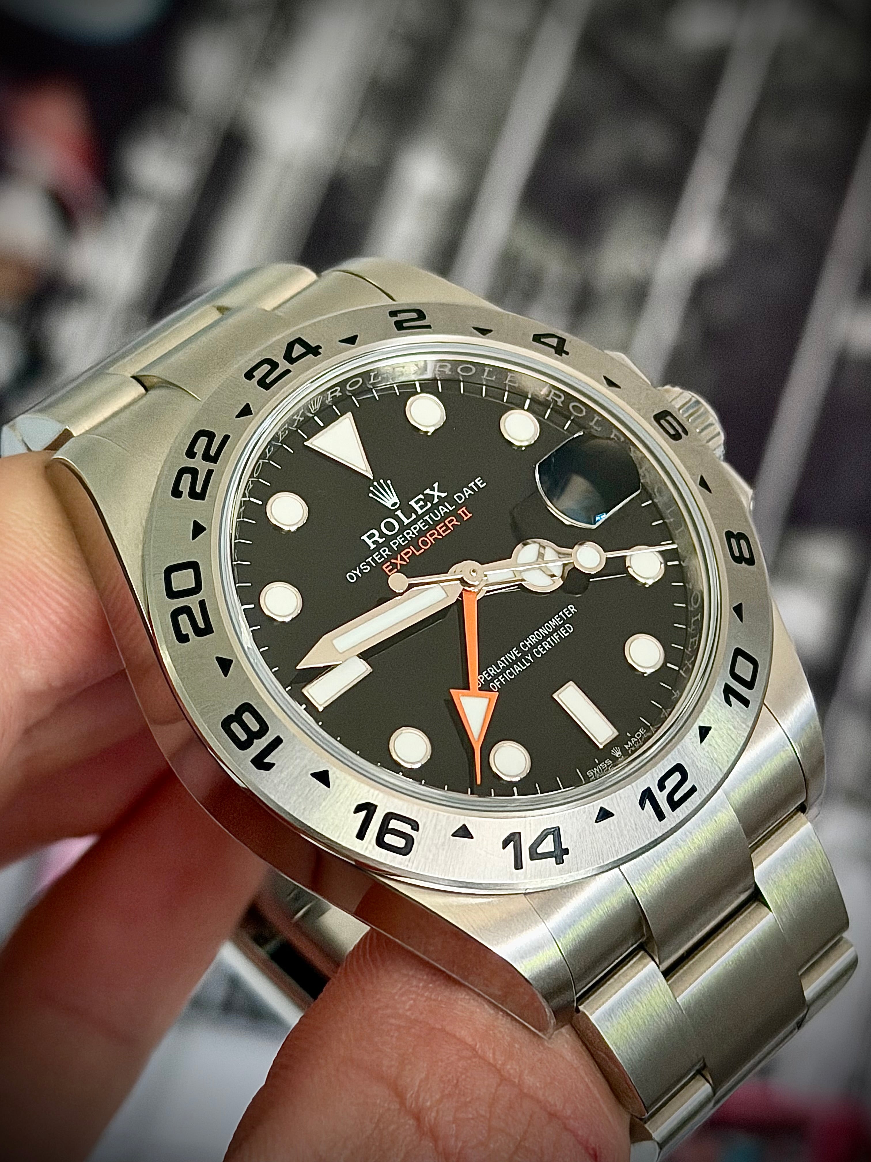 2025 ROLEX EXPLORER II, 226570, BLACK DIAL, FULL SET, INC GST