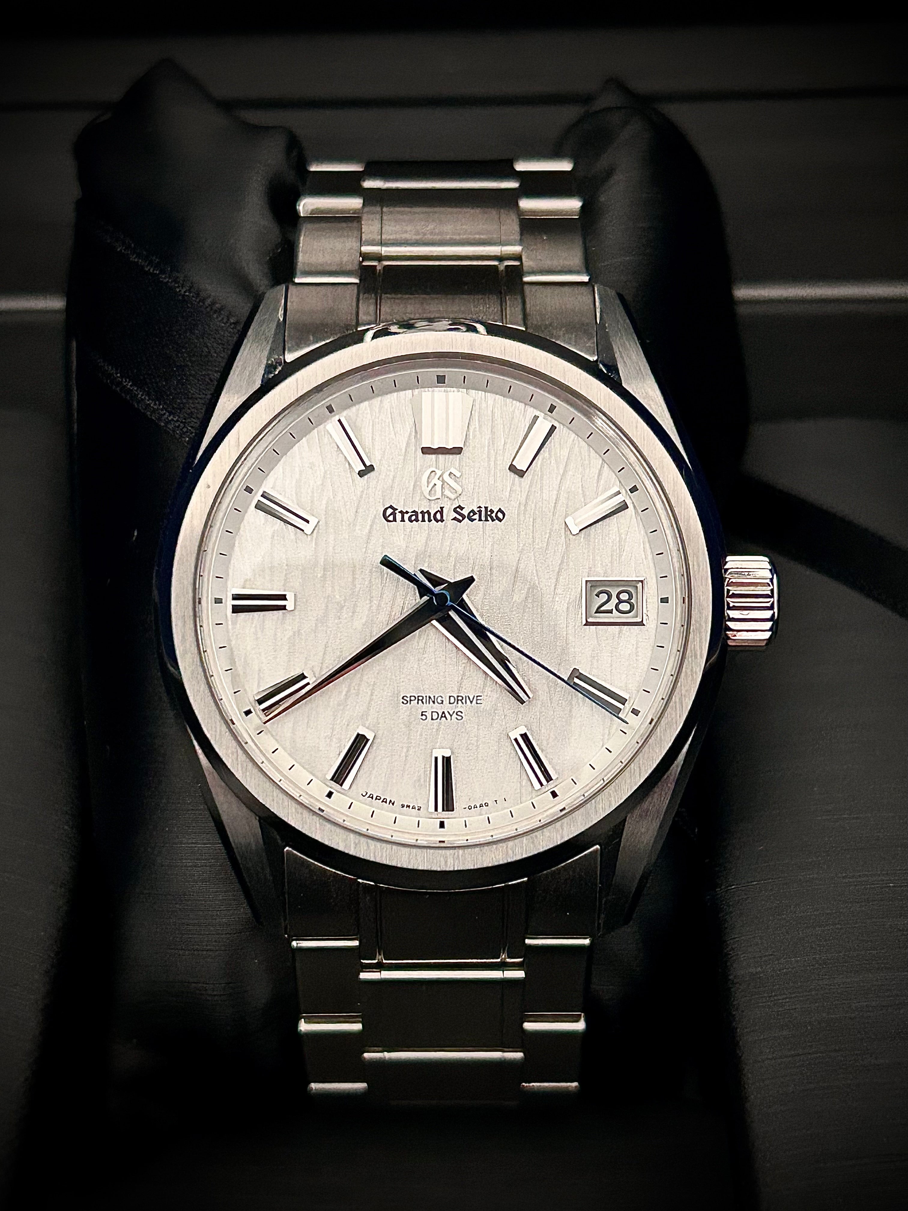 2024 GRAND SEIKO EVOLUTION 9 SPRING DRIVE, WHITE BIRCH, SLGA009, FULL SET, INC GST