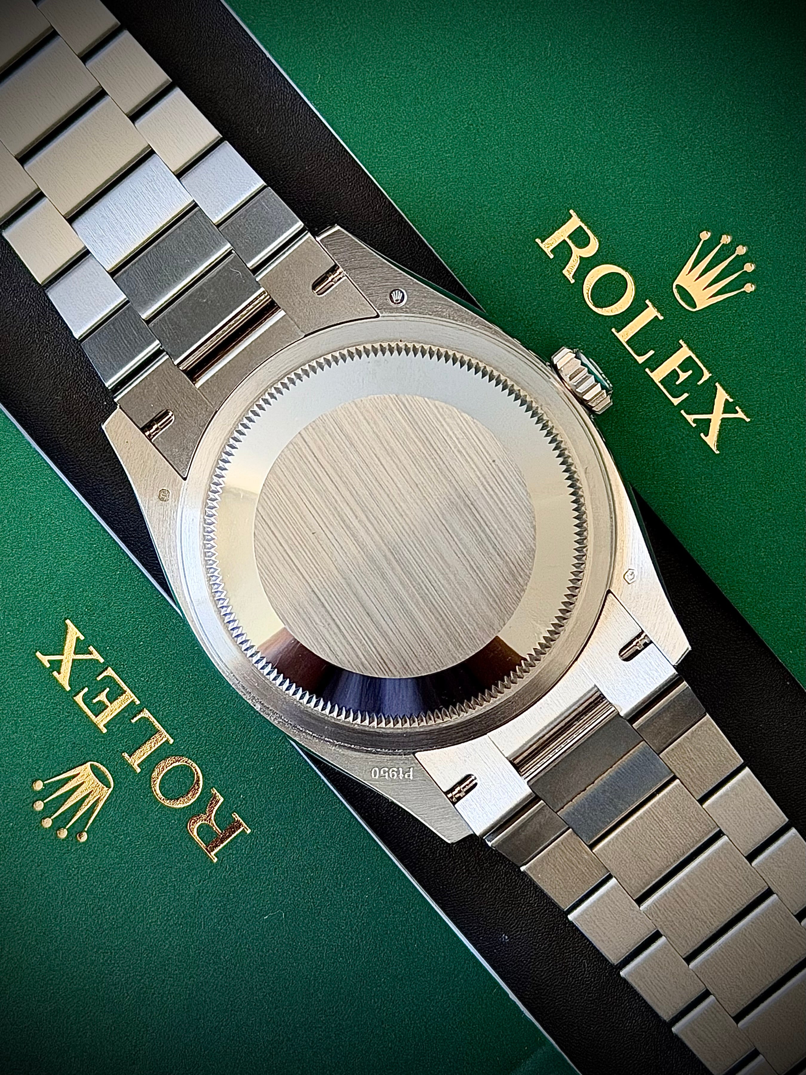 2025 ROLEX DAY-DATE 36 PLATINUM, ICE BLUE ROMAN DIAL, 128236, FULL SET, INC GST