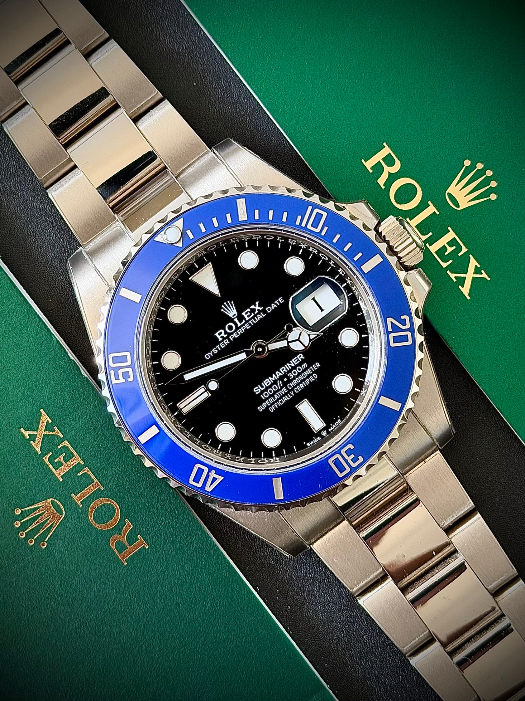 2023 ROLEX SUBMARINER DATE, 126619LB, COOKIE MONSTER, FULL SET, INC GST