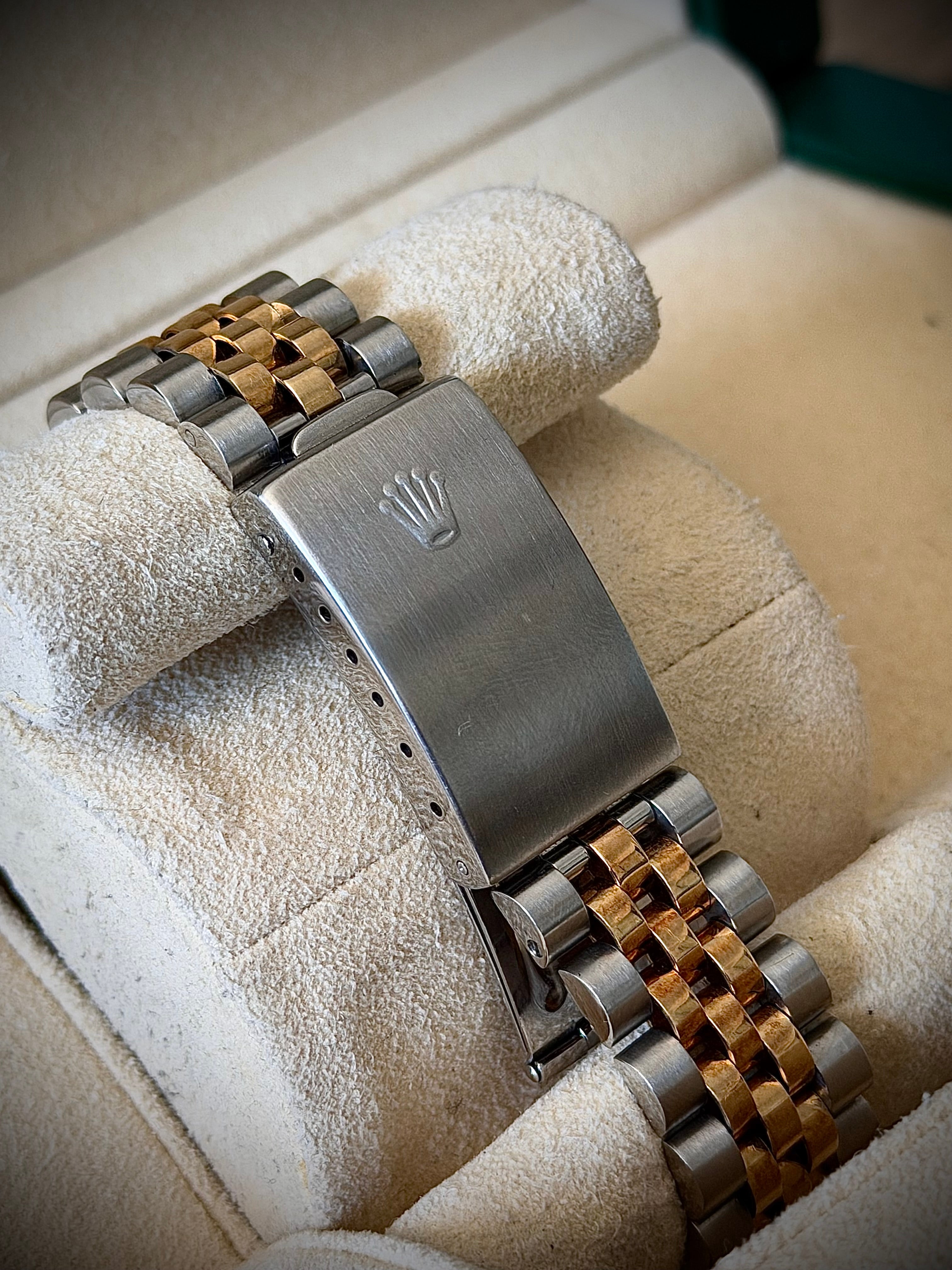 1991 ROLEX DATEJUST 36, TWO TONE, DIAMOND DIAL, 16233, WATCH ONLY, INC GST