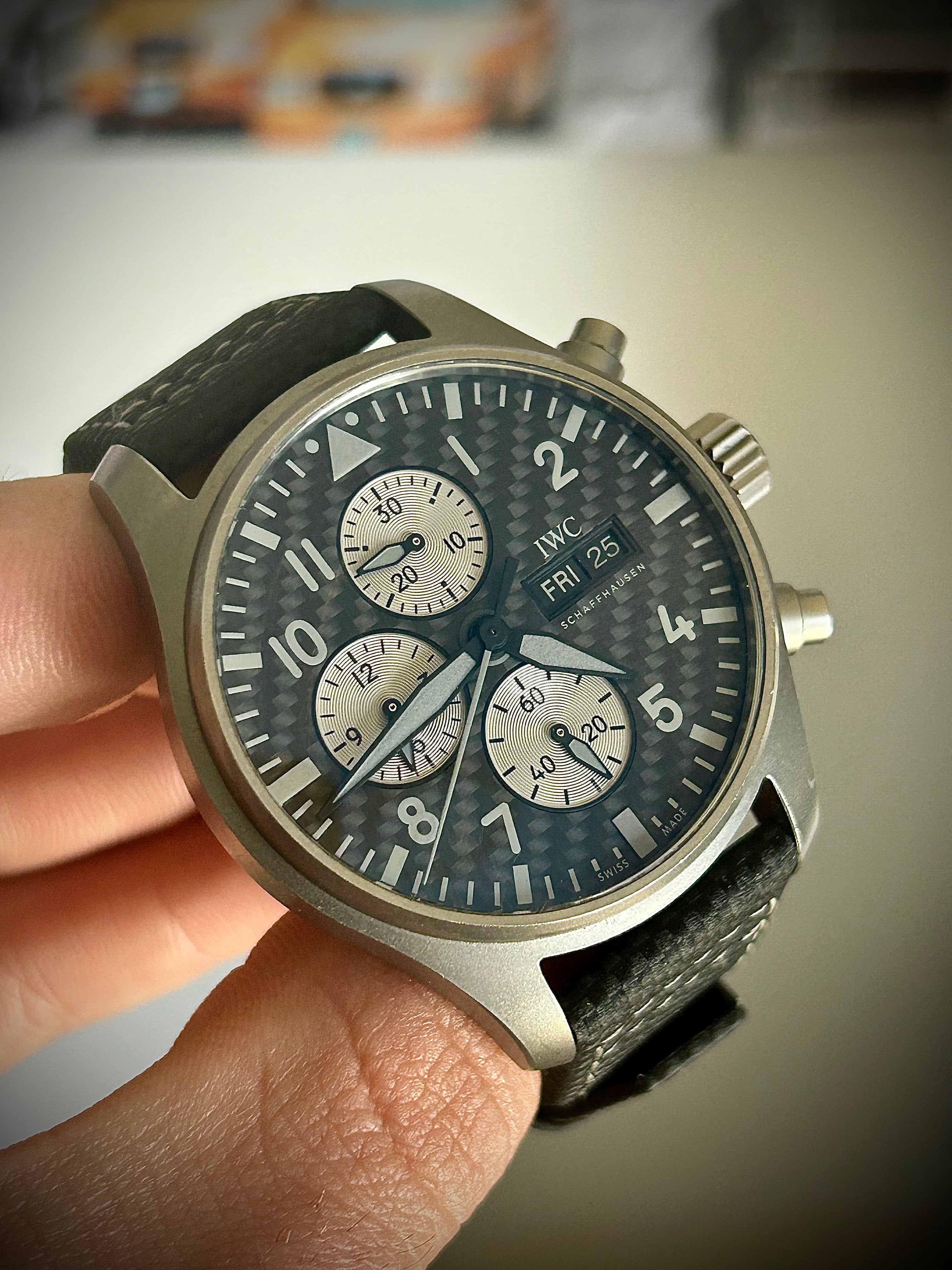 2023 IWC PILOTS WATCH CHRONOGRAPH AMG, IW377903, FULL SET, INC GST
