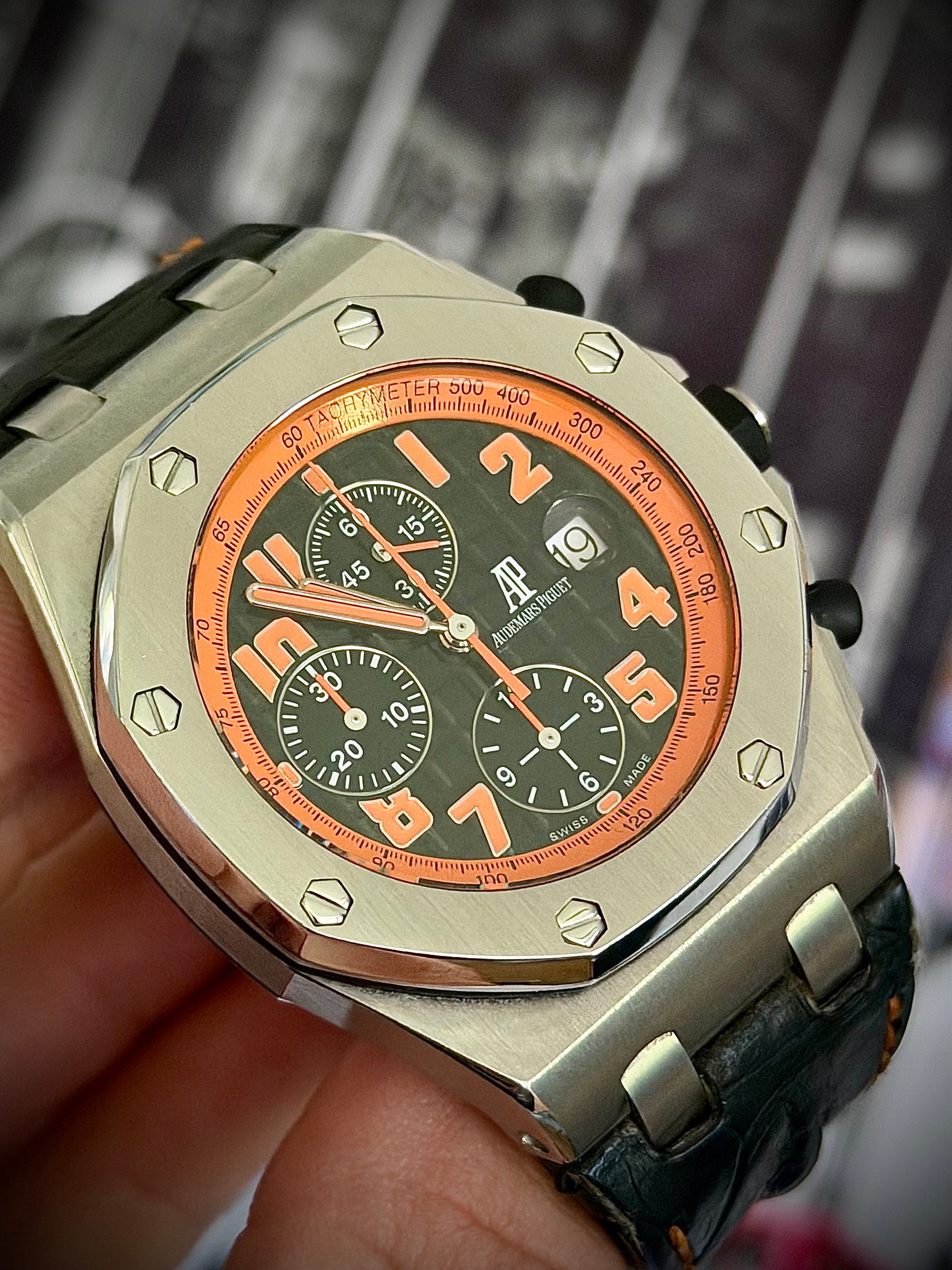 2010 AUDEMARS PIGUET ROYAL OAK OFFSHORE “VOLCANO”, 26170ST.OO.D101CR.01, FULL SET, INC GST