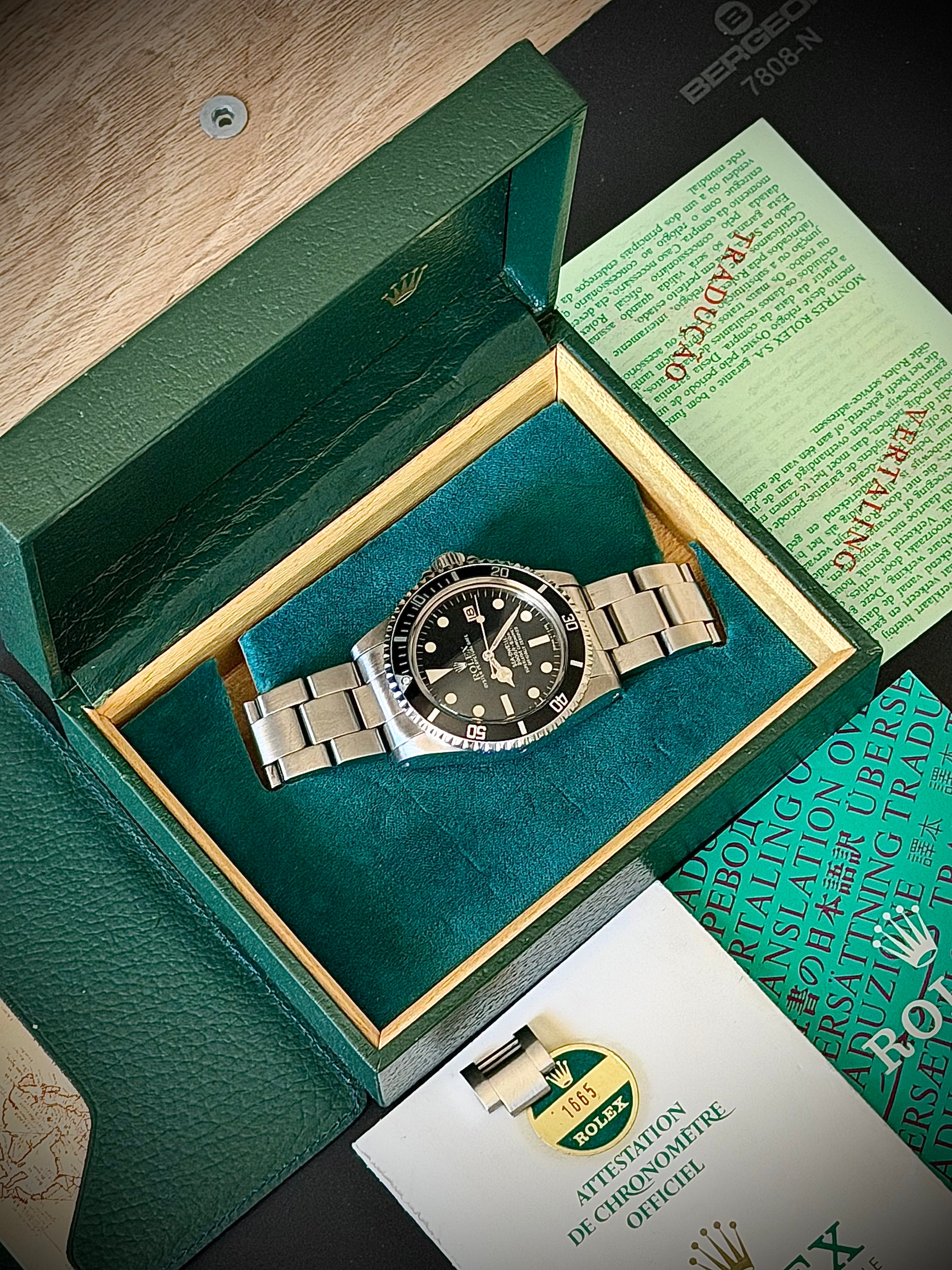 1981 ROLEX SEA-DWELLER 1665 “GREAT WHITE”, BOX AND PAPERS, INC GST