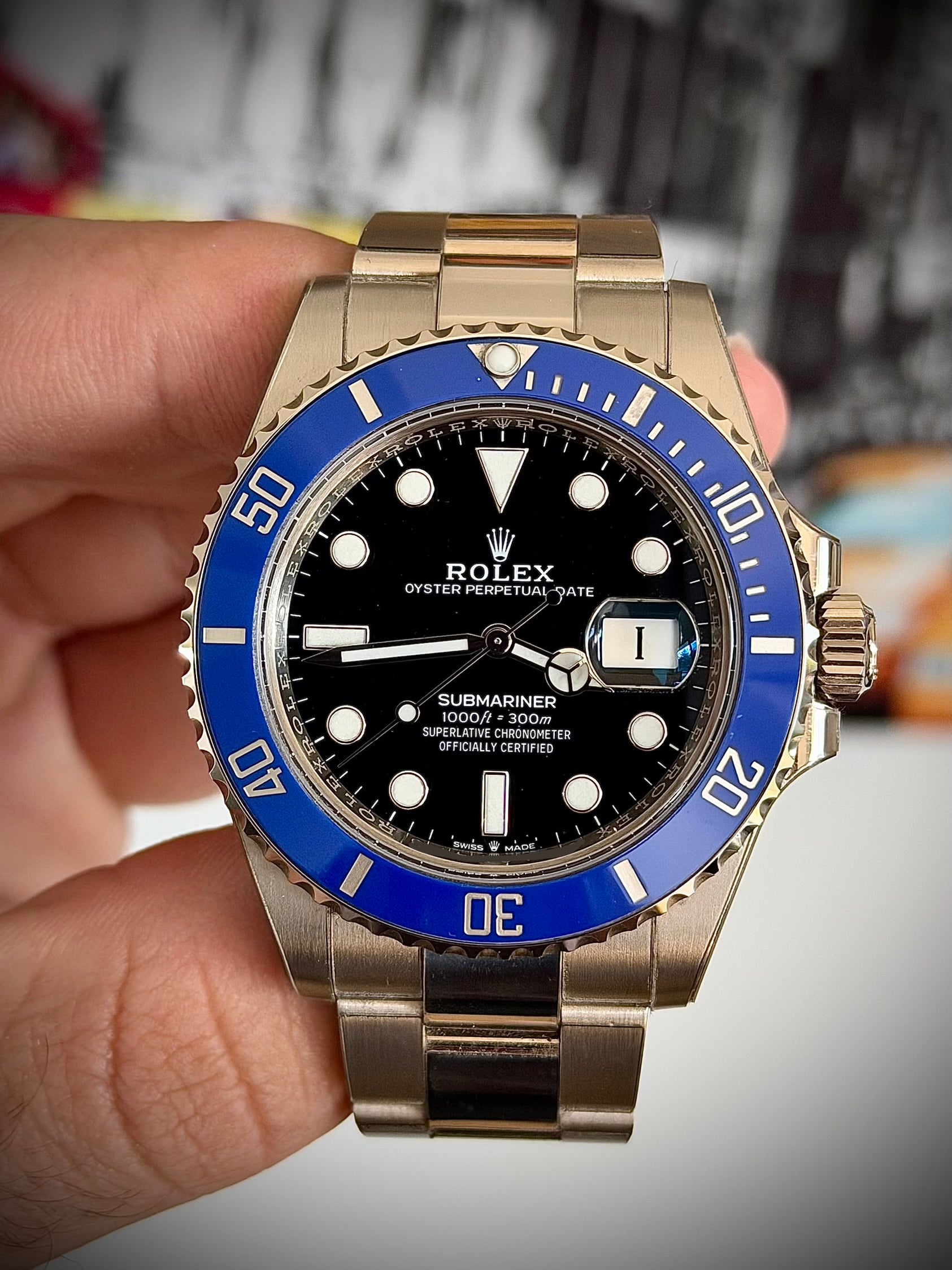 2023 ROLEX SUBMARINER DATE, 126619LB, COOKIE MONSTER, FULL SET, INC GST