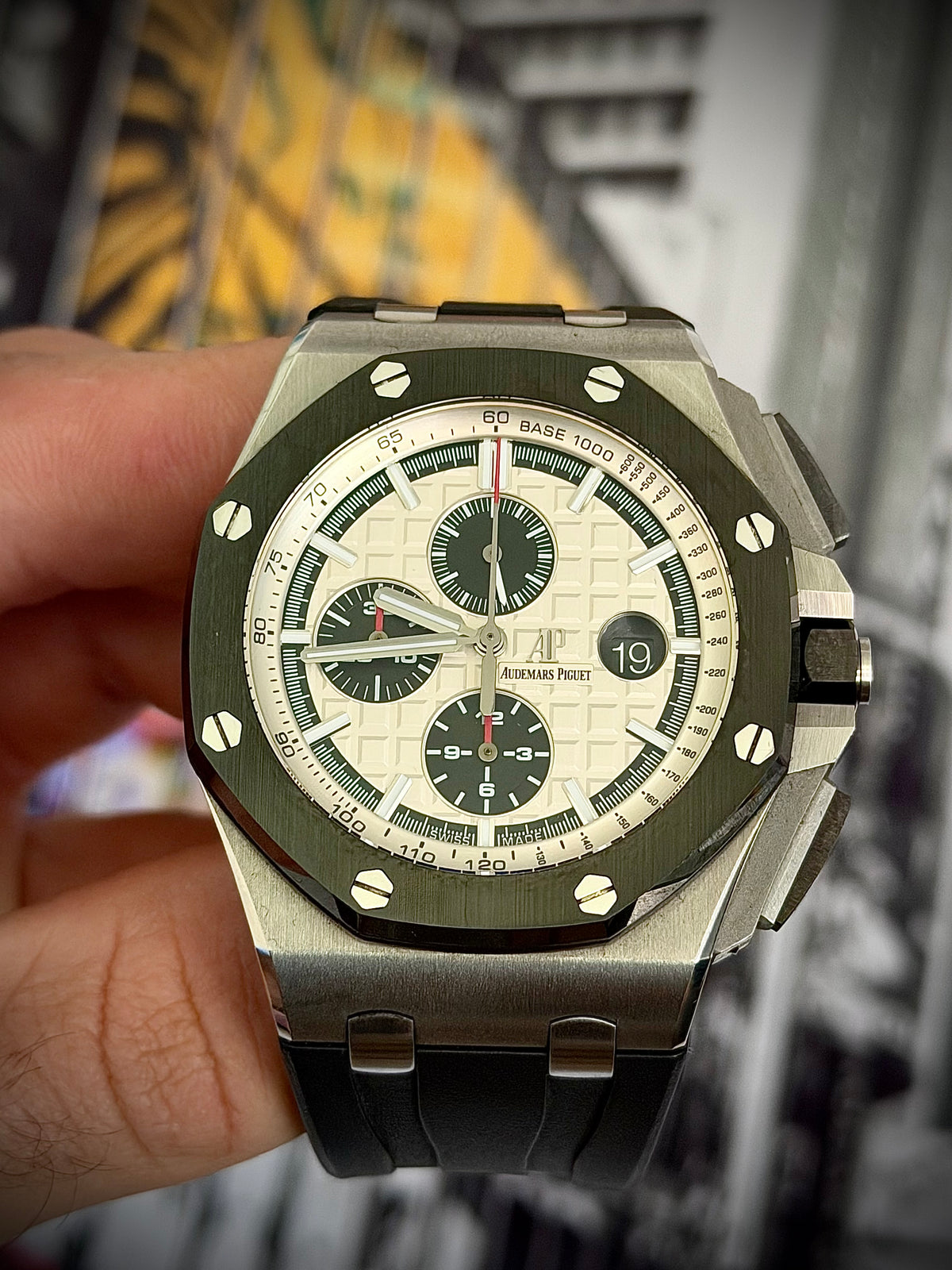 2015 AUDEMARS PIGUET ROYAL OAK OFFSHORE CHRONOGRAPH “PANDA”, 26400SO.OO.A002CA.01, FULL SET, OCTOBER 2025 SERVICE, INC GST