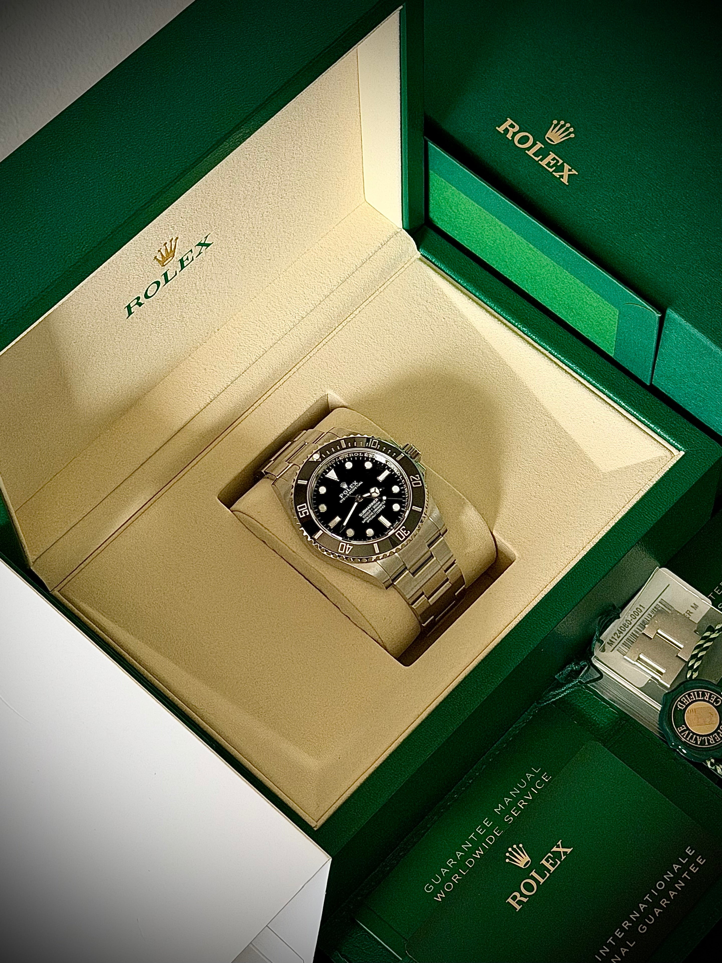 2026 ROLEX SUBMARINER NO-DATE, 124060, FULL SET, INC GST