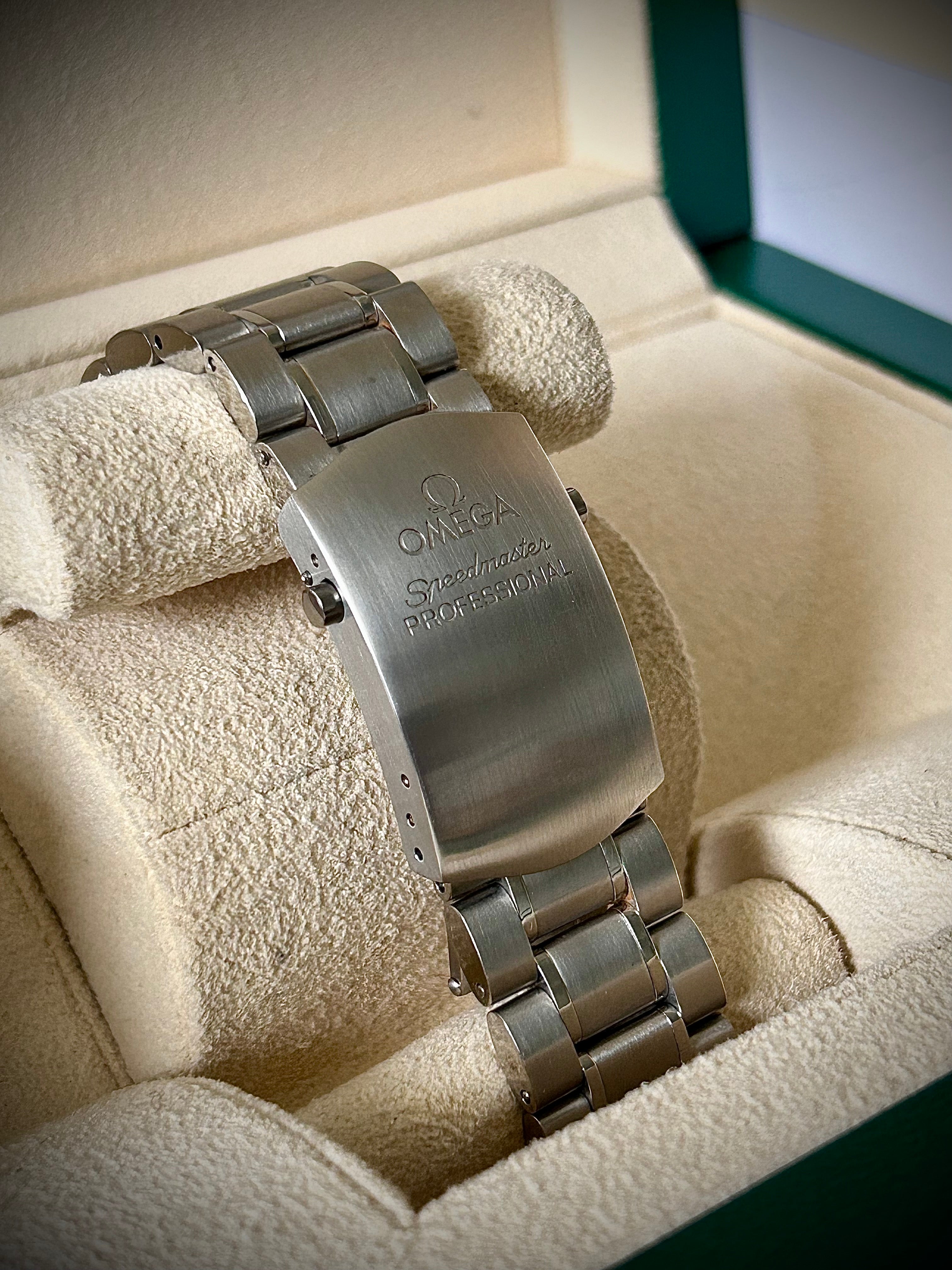OMEGA SPEEDMASTER PROFESSIONAL MOONPHASE 3575.30.00, WATCH + UNCLE SEIKO STRAP, INC GST