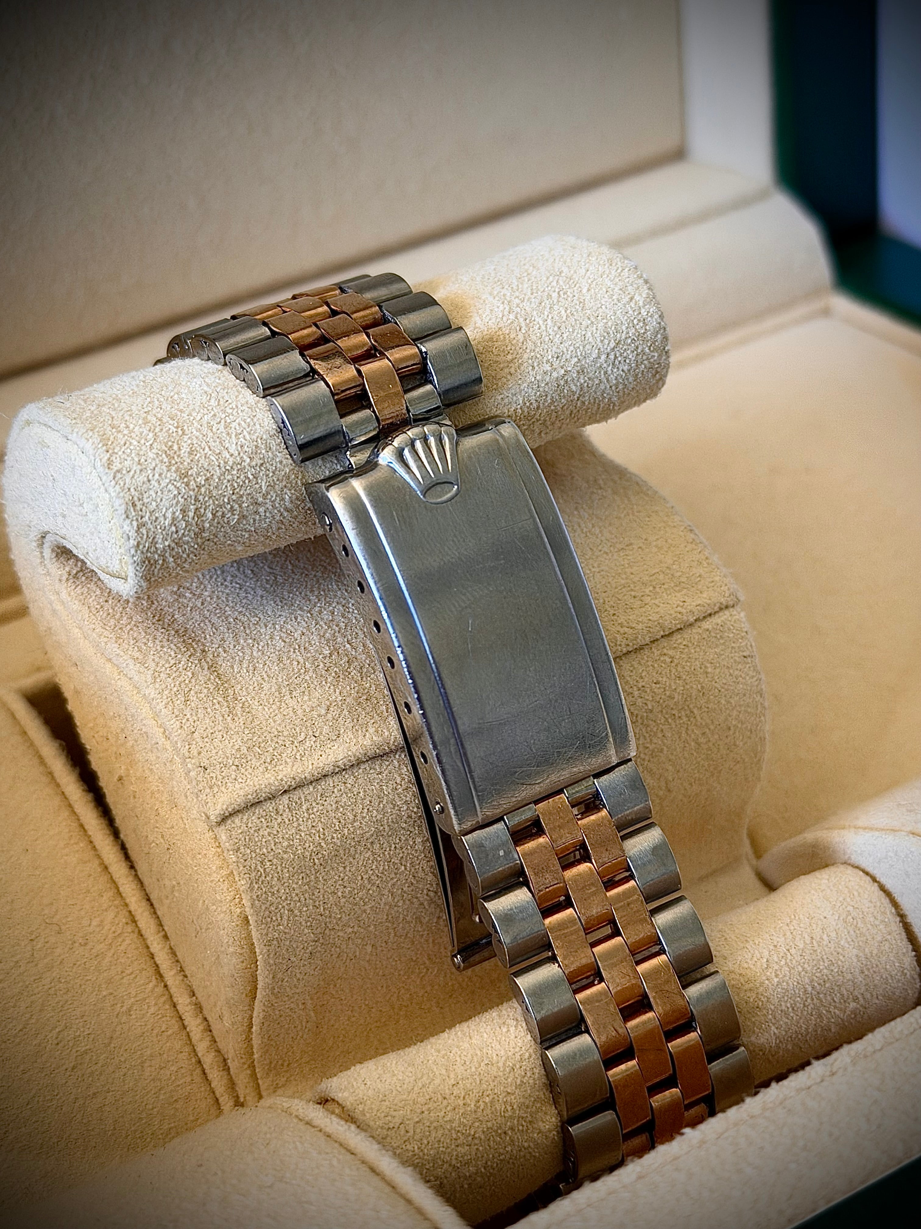 1969 ROLEX DATEJUST, 1601, TWO TONE ROSE GOLD, WATCH ONLY, INC GST