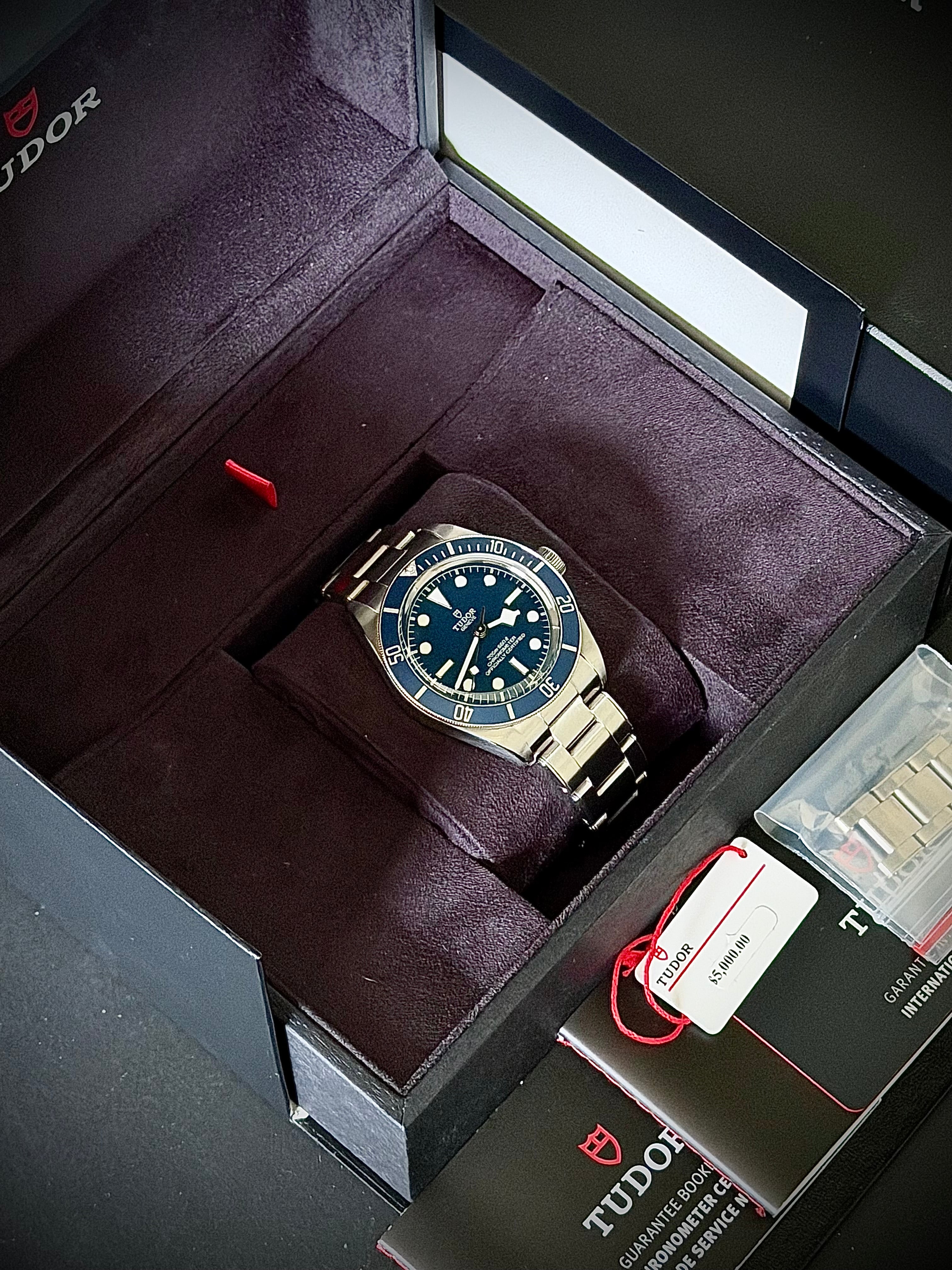 2020 TUDOR BLACK BAY 58, 79030B, BLUE DIAL, FULL SET, INC GST