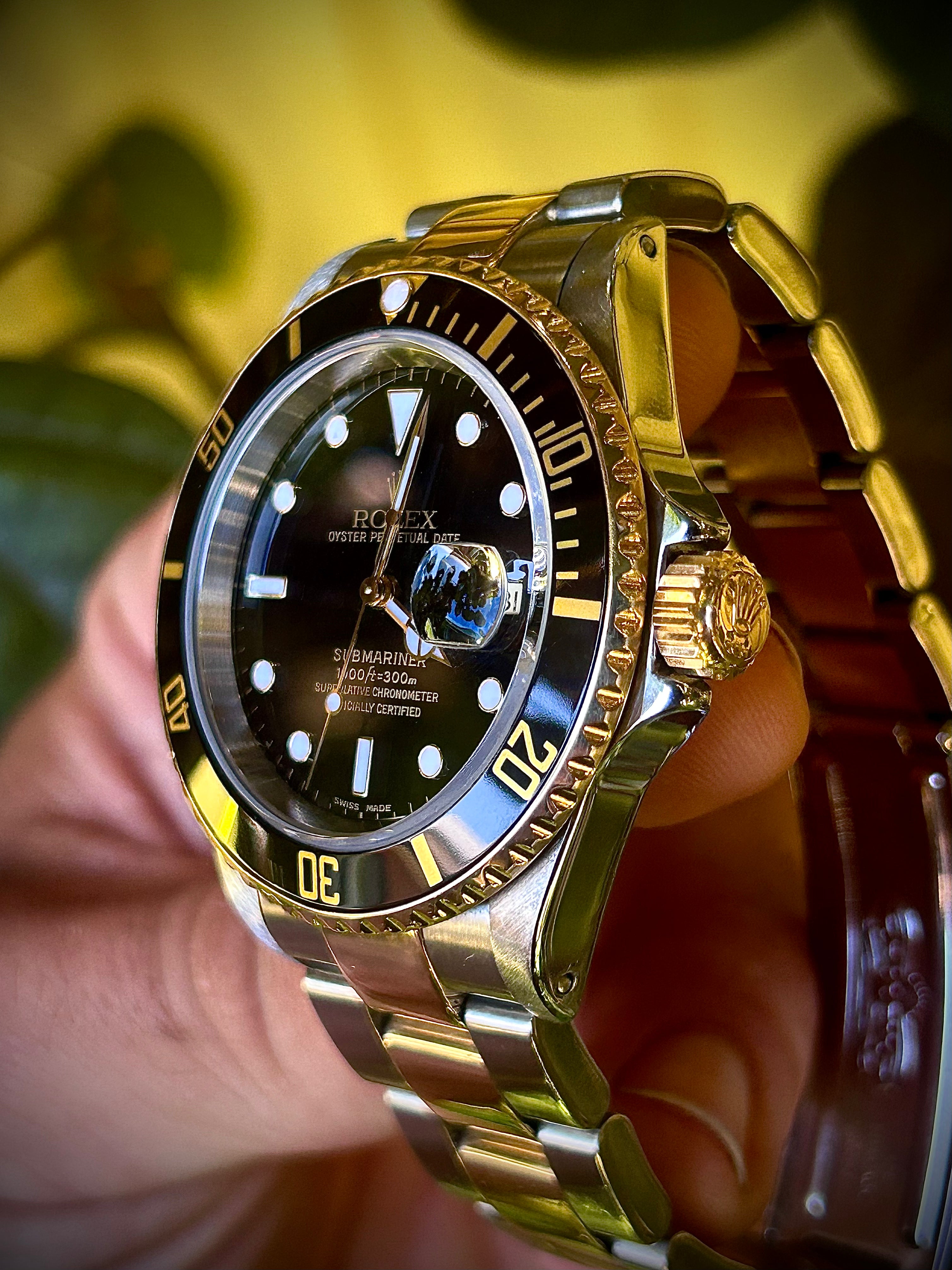 2000 ROLEX SUBMARINER DATE "Blacksey" 16613LN