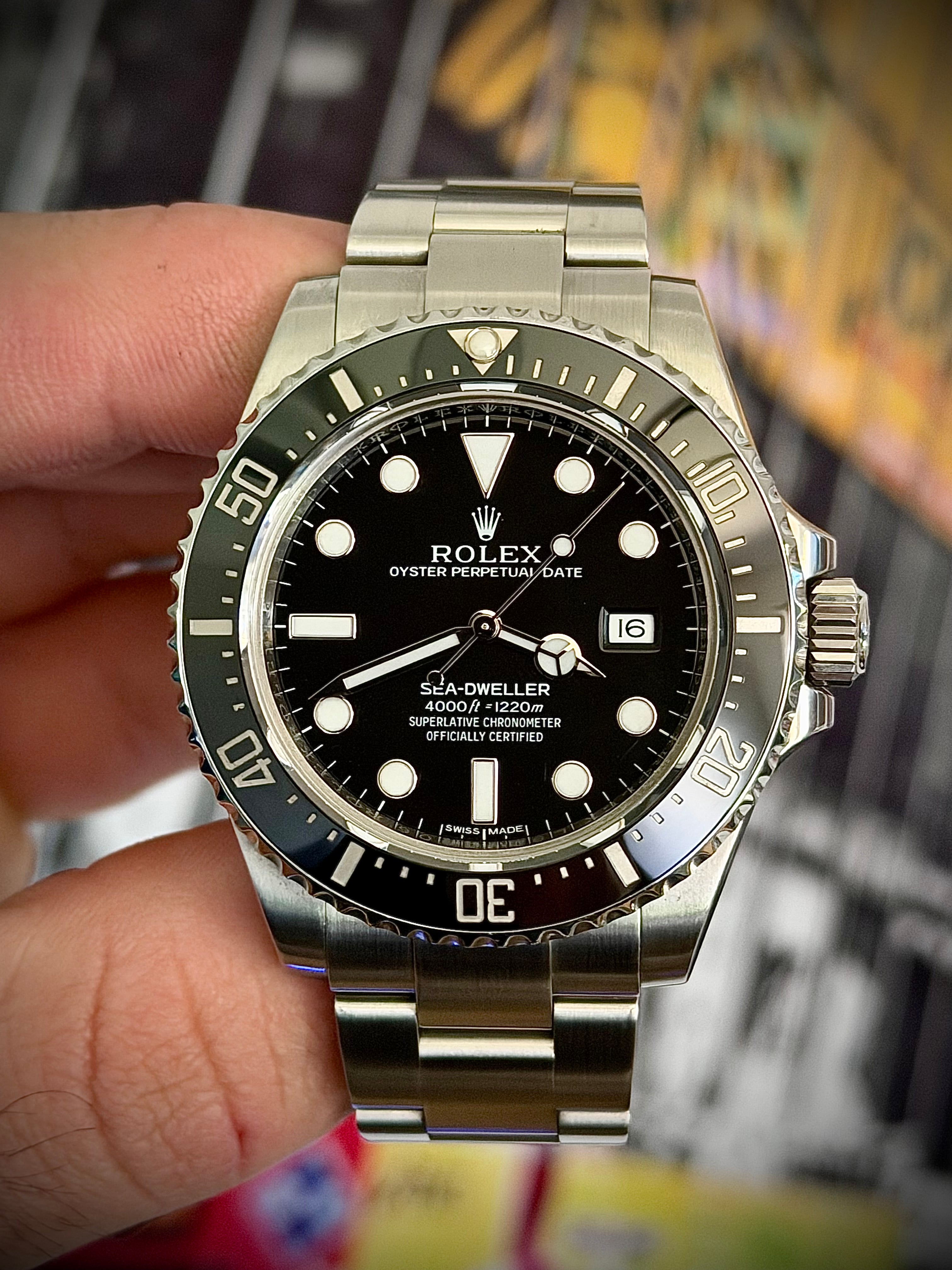 2016 ROLEX SEA-DWELLER 4000, 116600, FULL SET, INC GST
