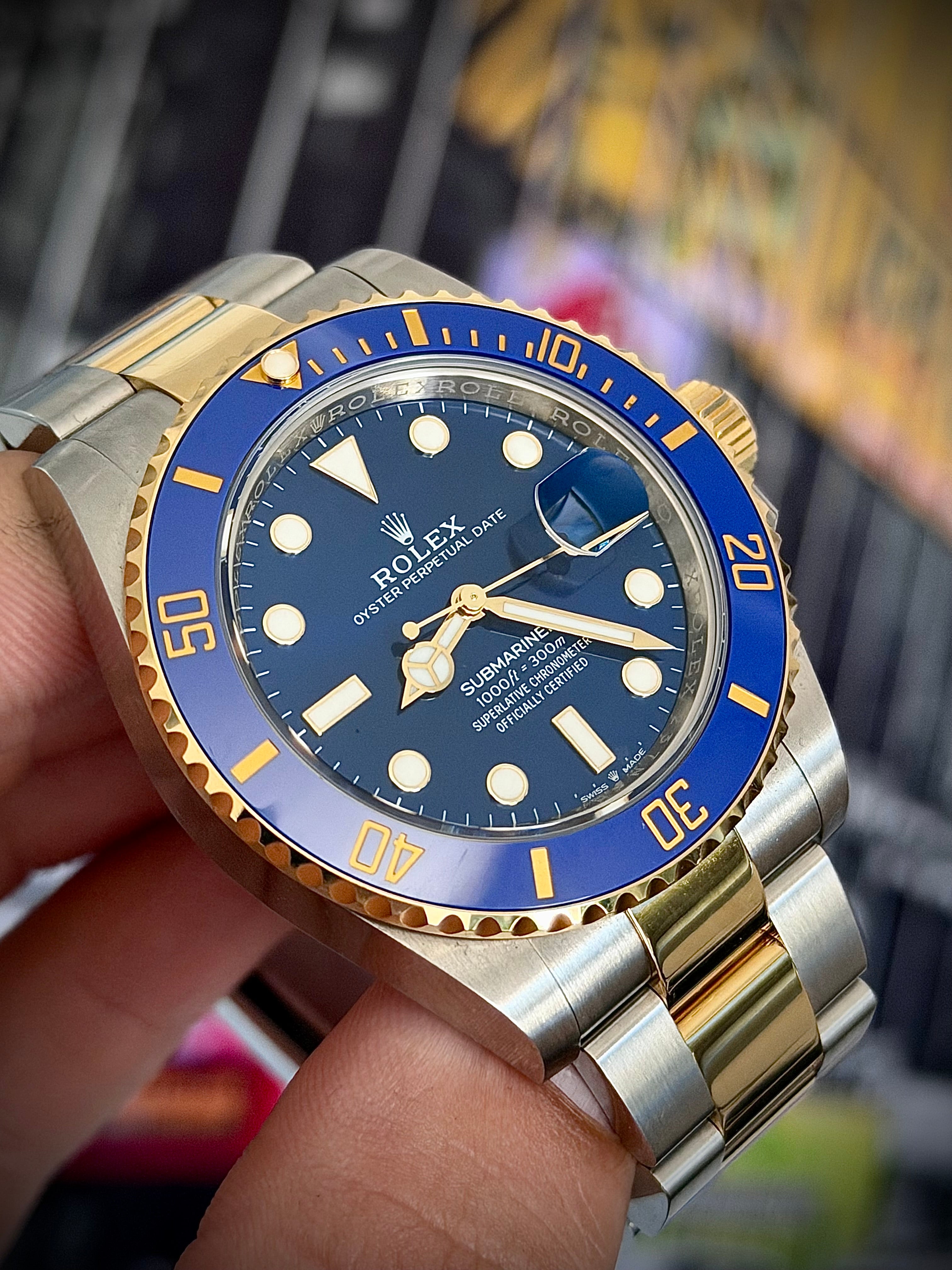 2024 ROLEX SUBMARINER BLUESY 126613LB, FULL SET, INC GST