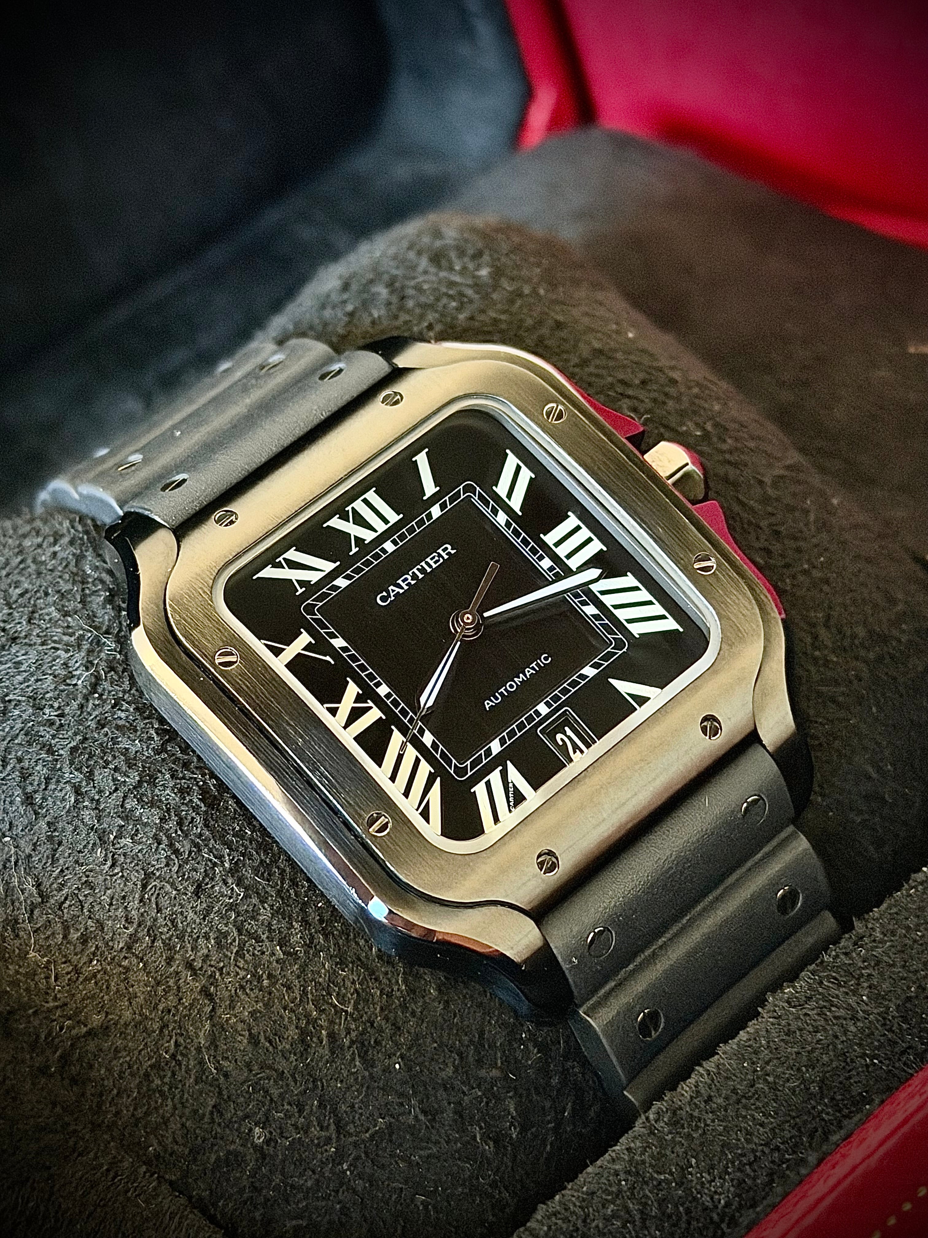 2020 CARTIER SANTOS LARGE ADLC, WSSA0039, FULL SET, INC GST