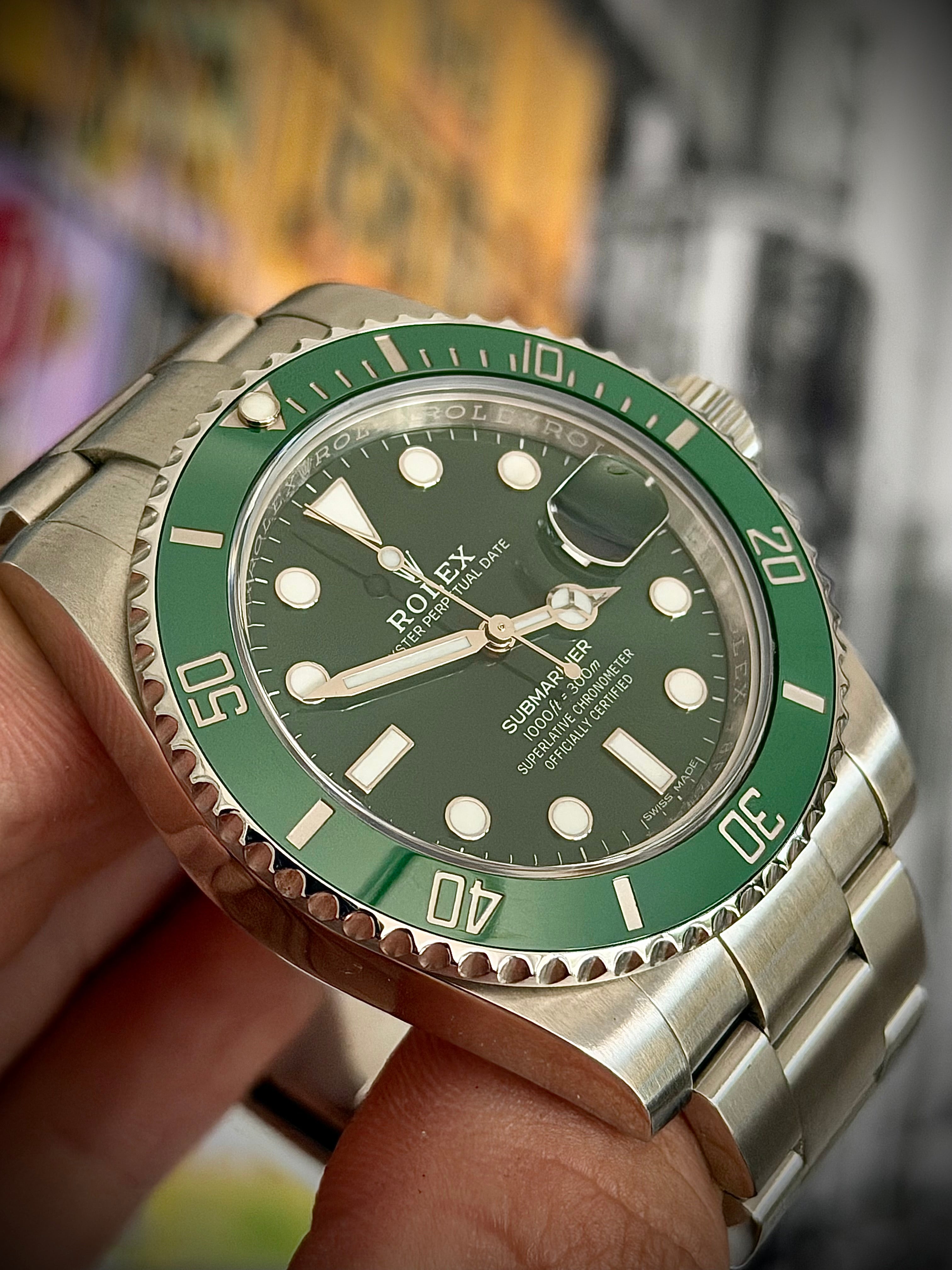 2017 ROLEX SUBMARINER DATE 116610LV, HULK, FULL SET, INC GST