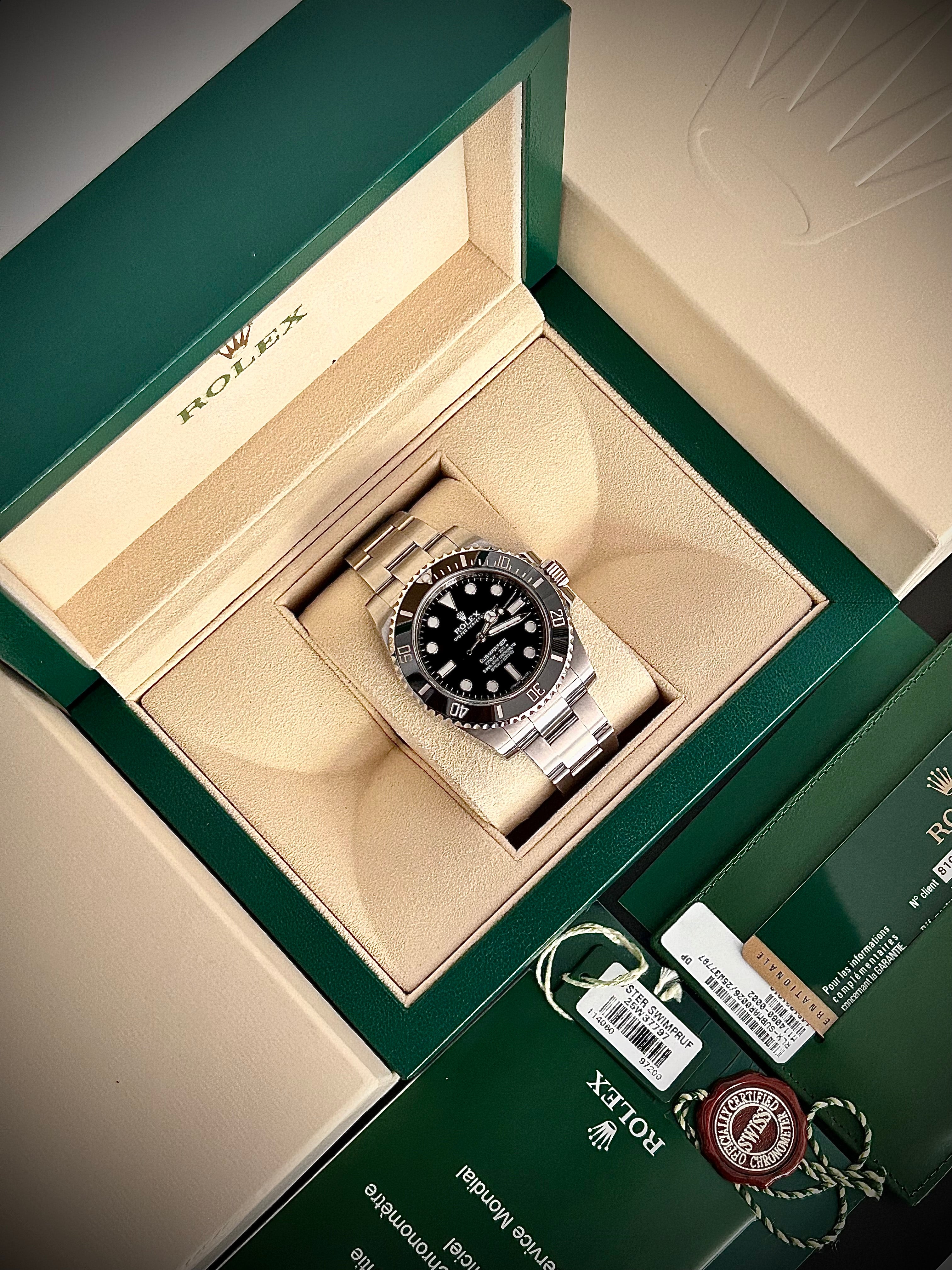 2014 ROLEX SUBMARINER NO DATE, 114060, FULL SET, INC GST