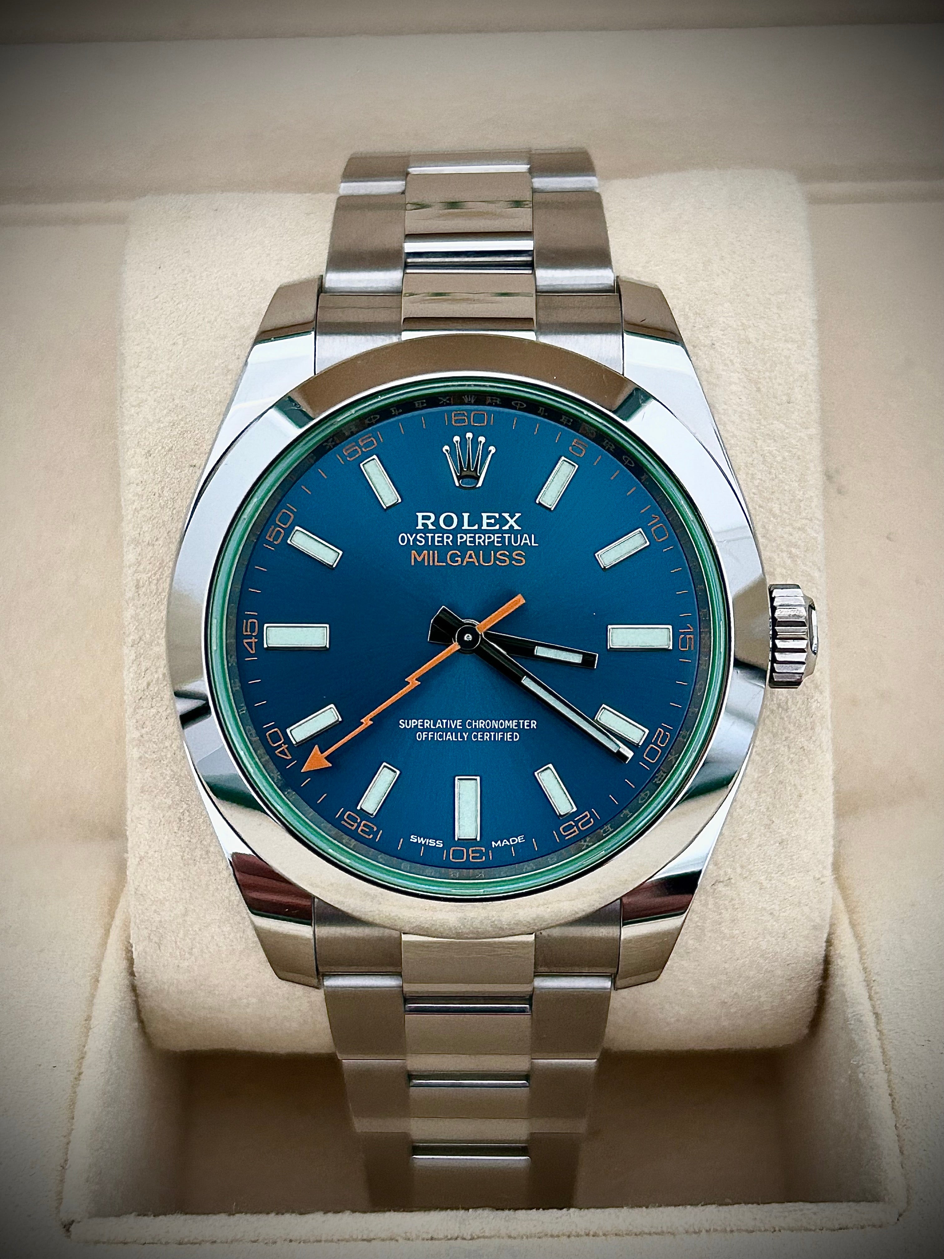 2021 ROLEX MILGAUSS, 116400GV, FULL SET, INC GST