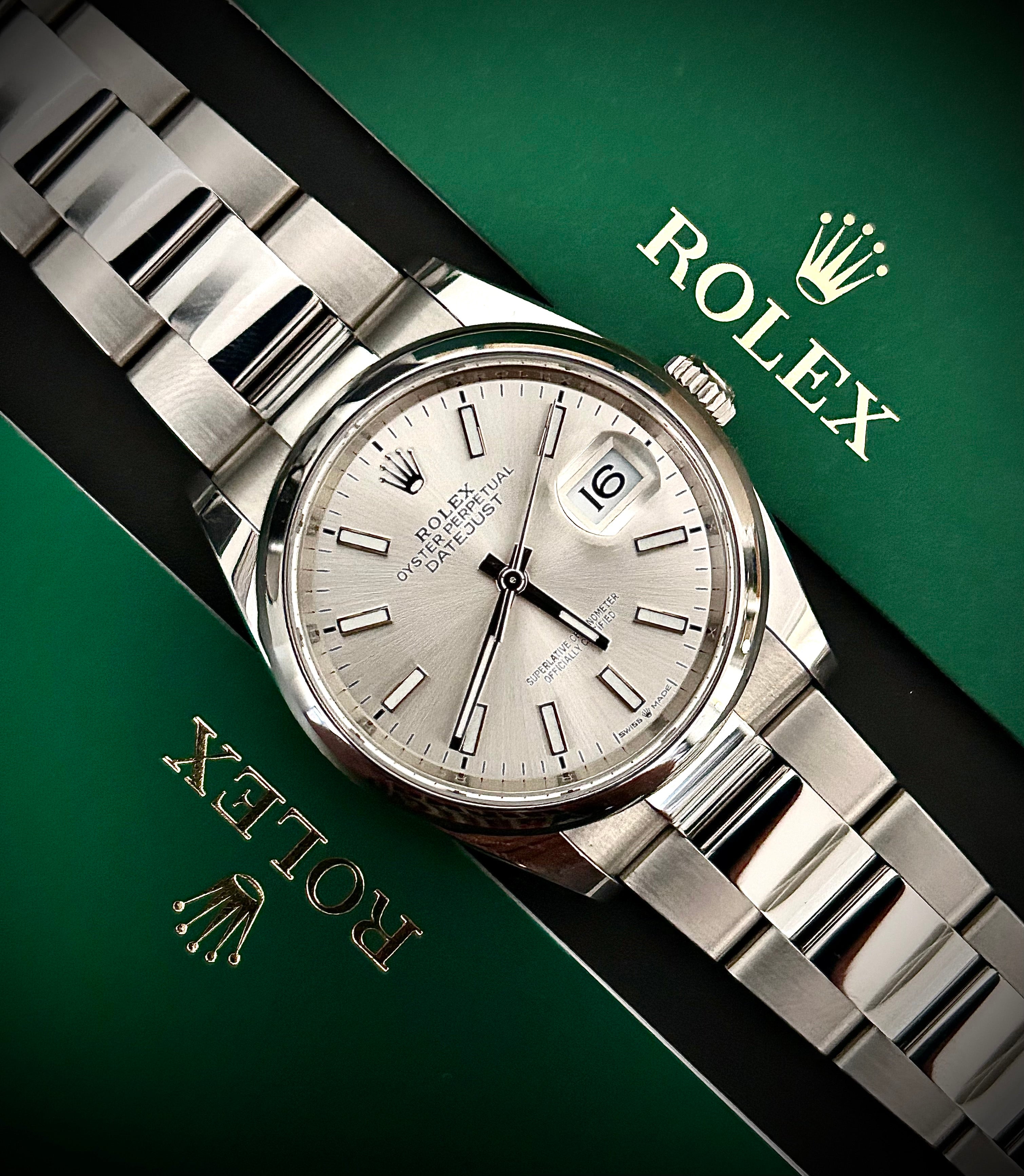 2024 ROLEX DATEJUST 36 SILVER DIAL, 126200, FULL SET, INC GST