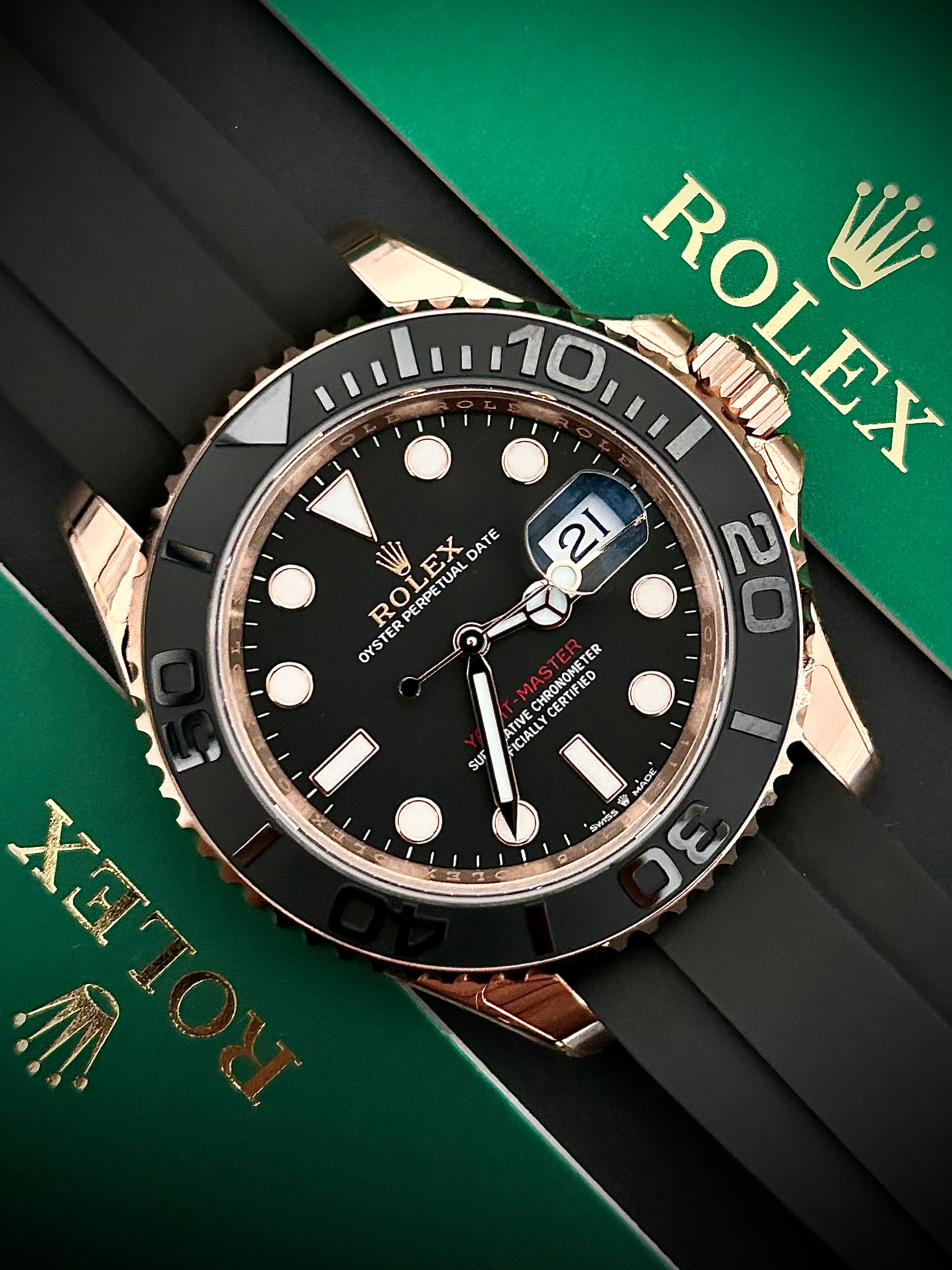 2024 ROLEX YACHT-MASTER 40, ROSE GOLD, 126655, FULL SET