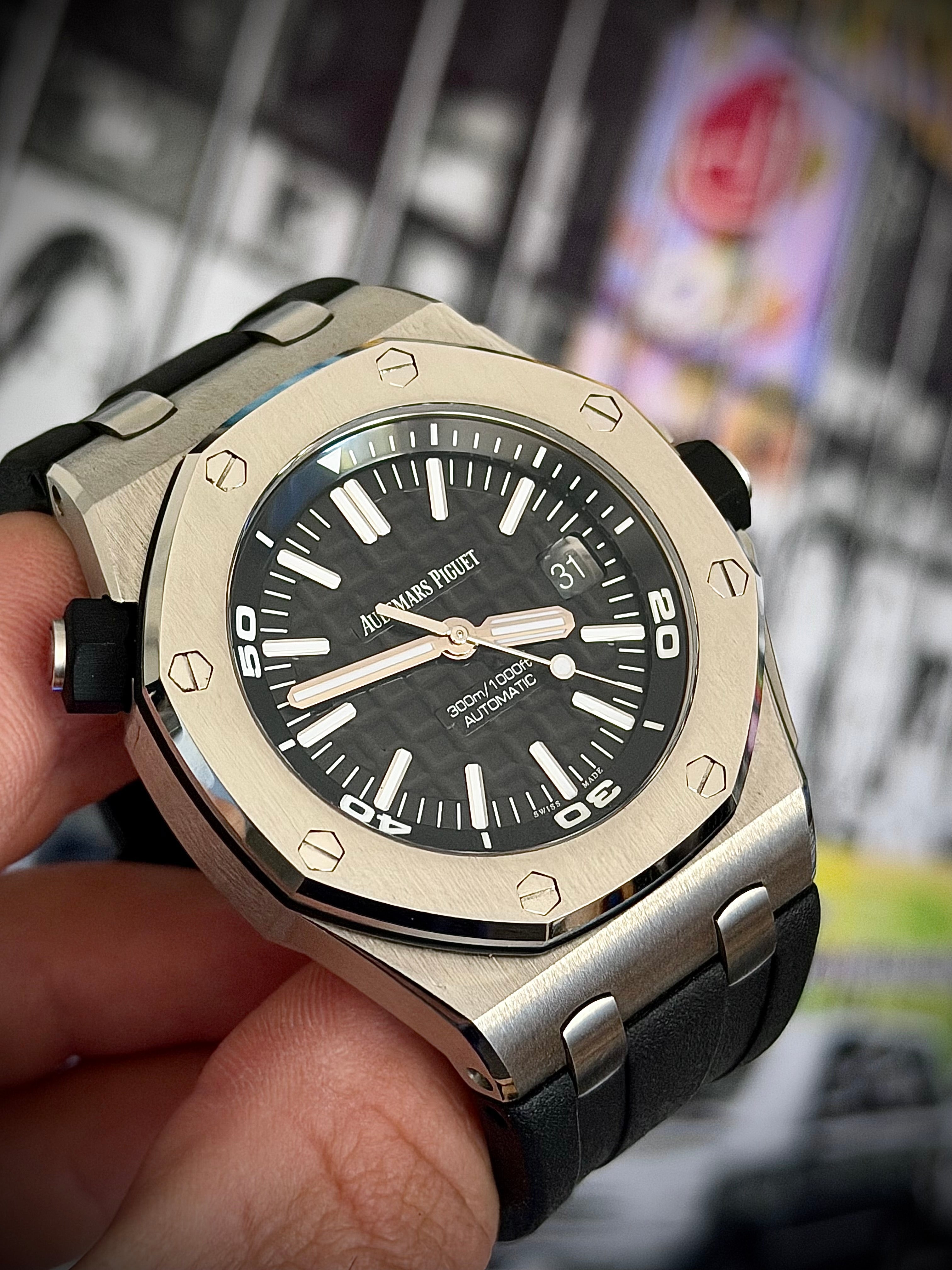 2018 AUDEMARS PIGUET ROYAL OAK OFFSHORE DIVER, FULL SET, INC GST