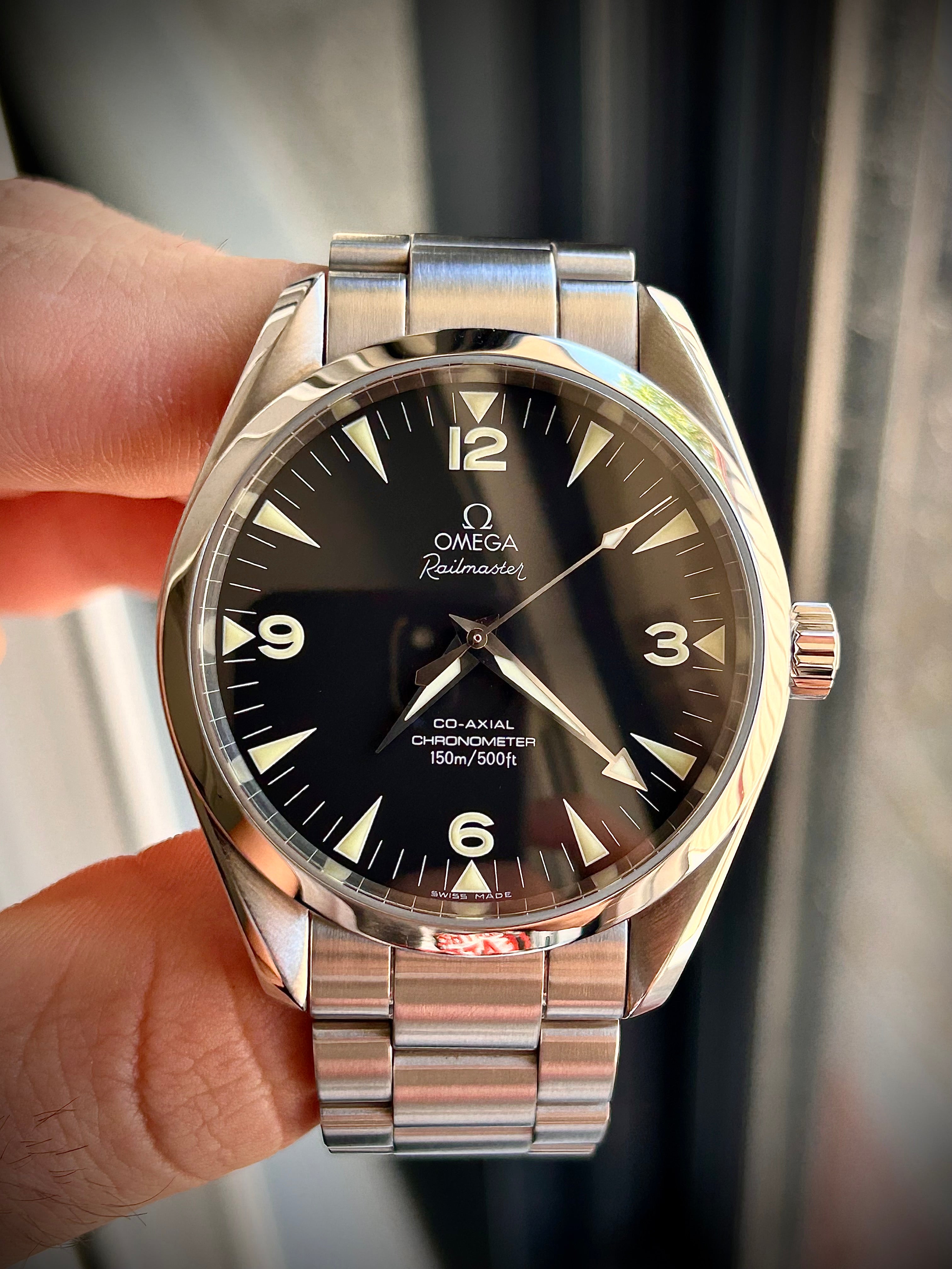 2009 OMEGA SEAMASTER RAILMASTER 41, 2502.52.00, FULL SET, INC GST