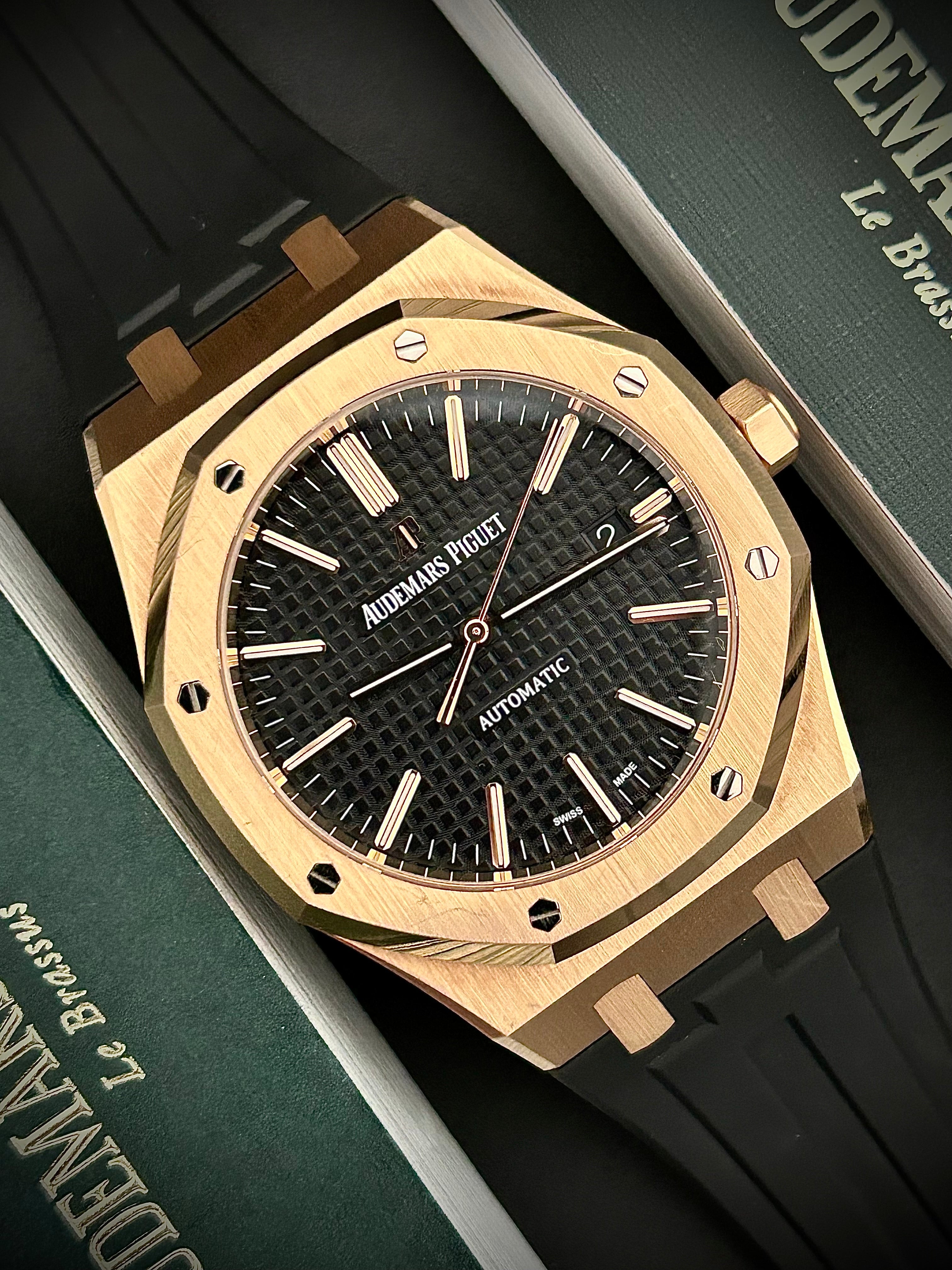 2017 AUDEMARS PIGUET ROYAL OAK, 15400OR, FULL SET, INC GST