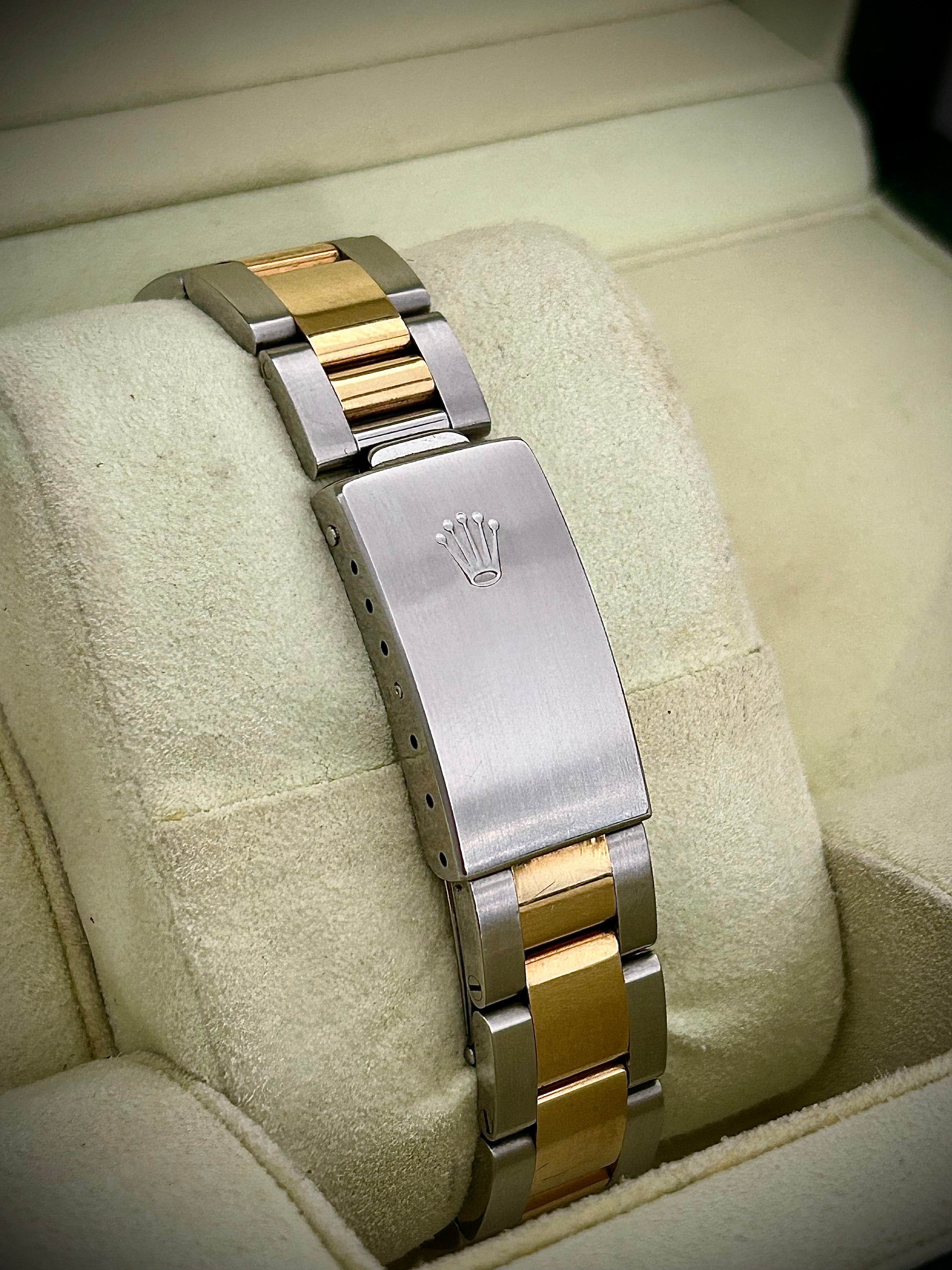 2006 ROLEX OYSTER PERPETUAL DATE 34MM, TWO TONE, 15203, FULL SET, RSC SERVICE, INC GST