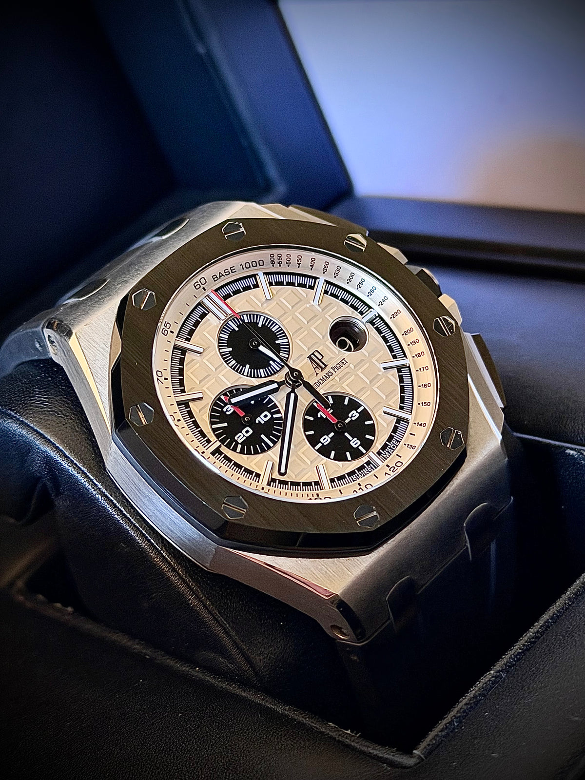 2015 AUDEMARS PIGUET ROYAL OAK OFFSHORE CHRONOGRAPH “PANDA”, 26400SO.OO.A002CA.01, FULL SET, OCTOBER 2025 SERVICE, INC GST