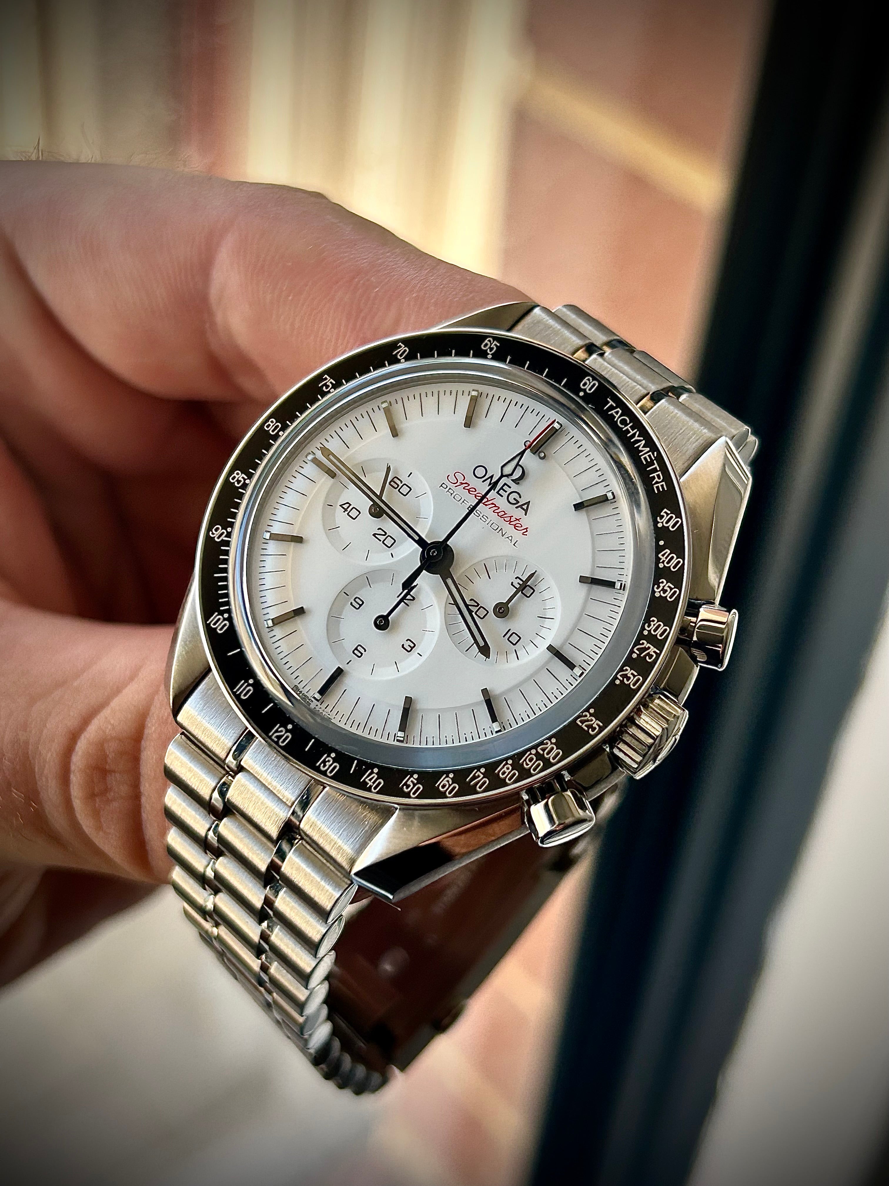 2024 OMEGA SPEEDMASTER WHITE DIAL, FULL SET, INC GST