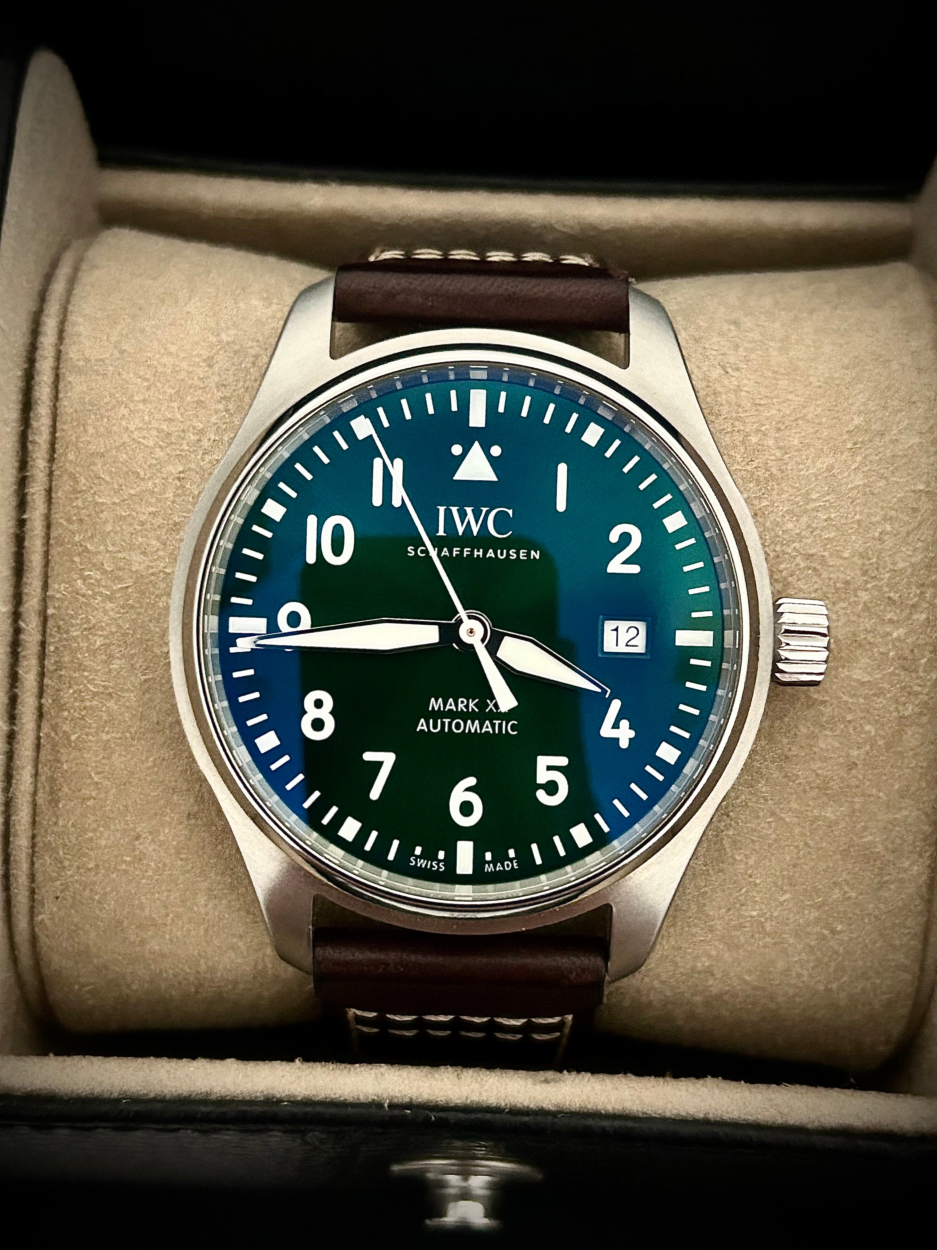 2024 IWC PILOTS WATCH MARK XX, GREEN DIAL, IW328305, FULL SET, INC GST