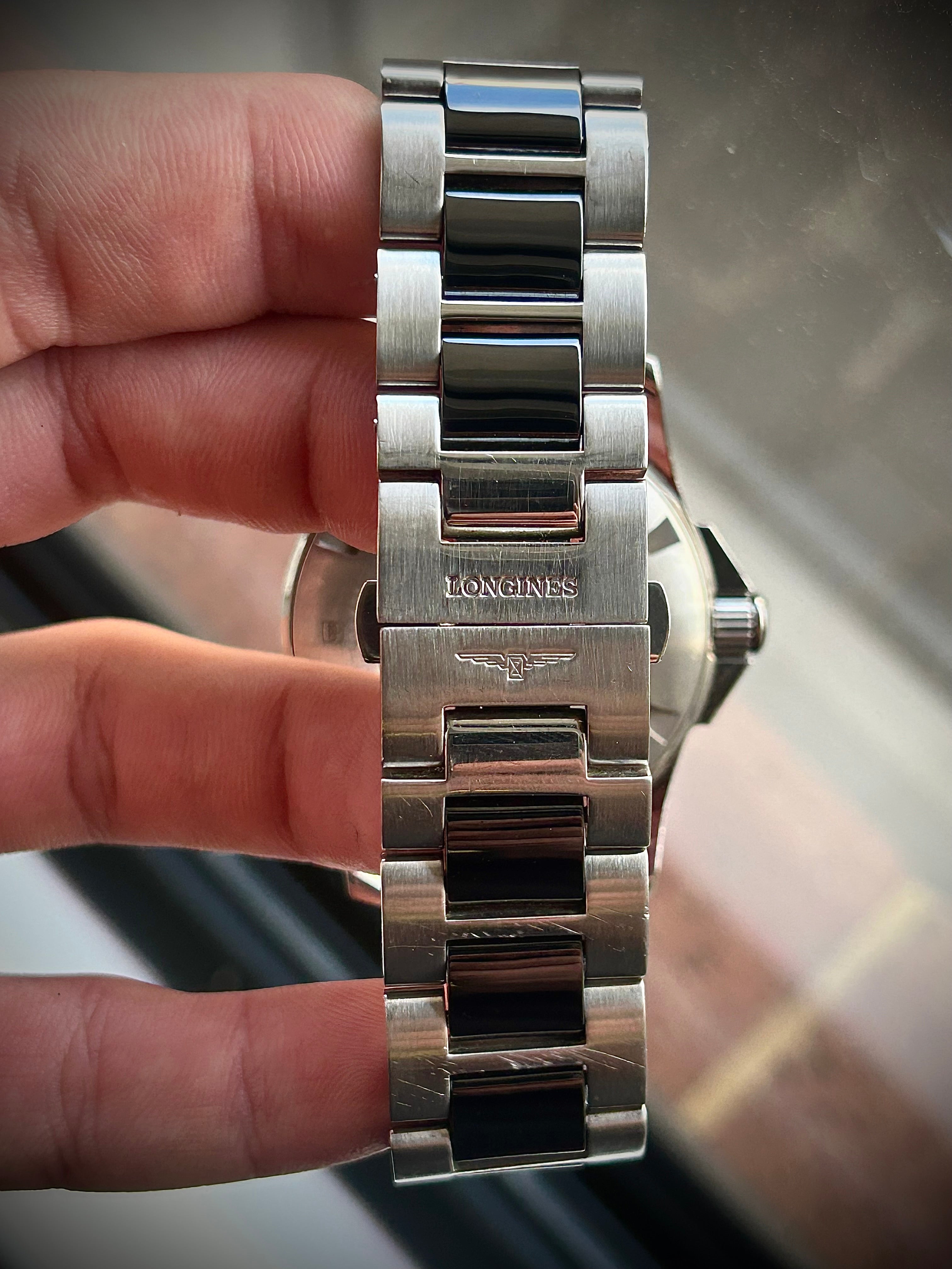 LONGINES CONQUEST AUTOMATIC, WATCH AND BOX