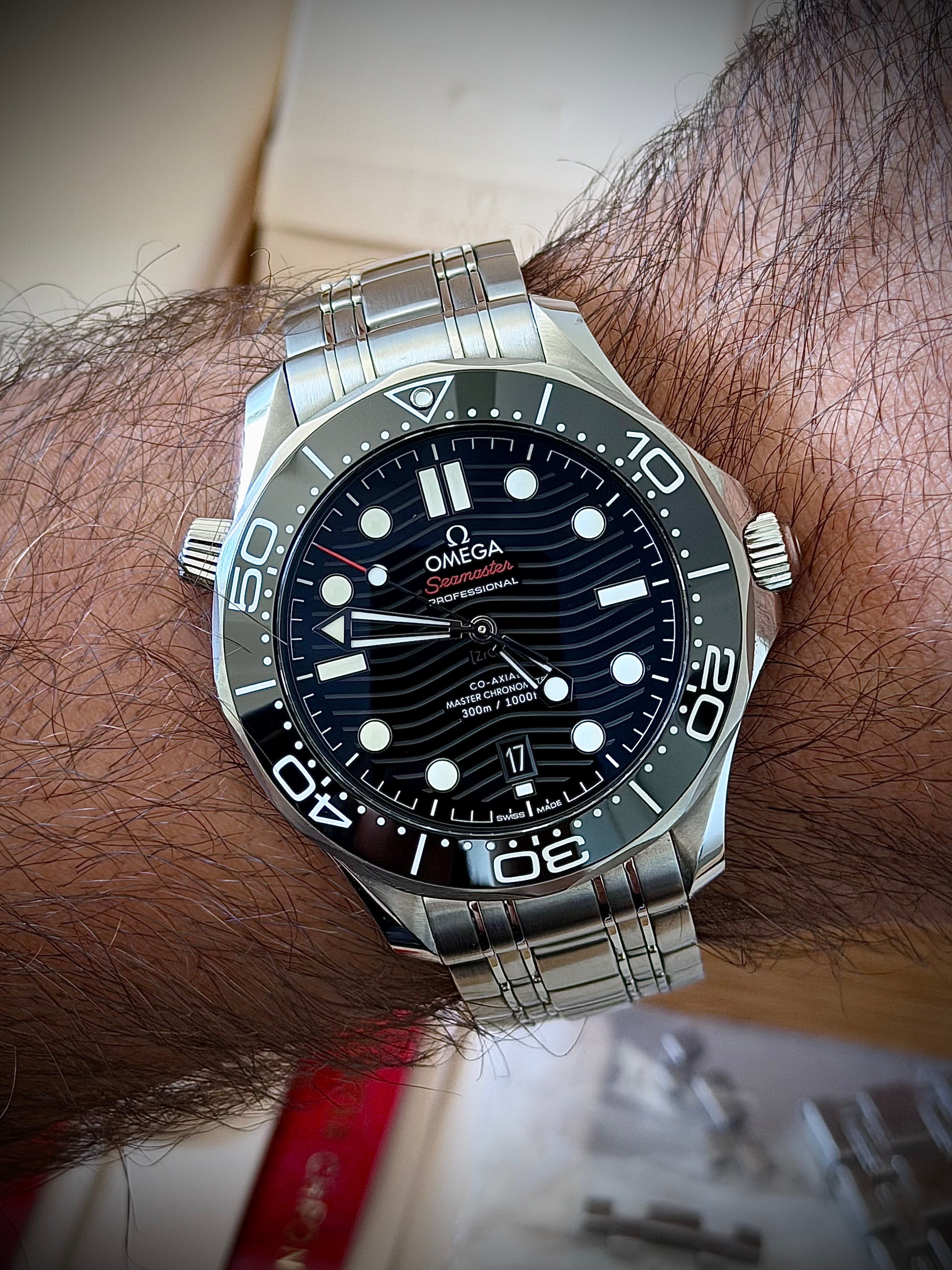 2023 OMEGA SEAMASTER 300, BLACK DIAL, FULL SET, INC GST