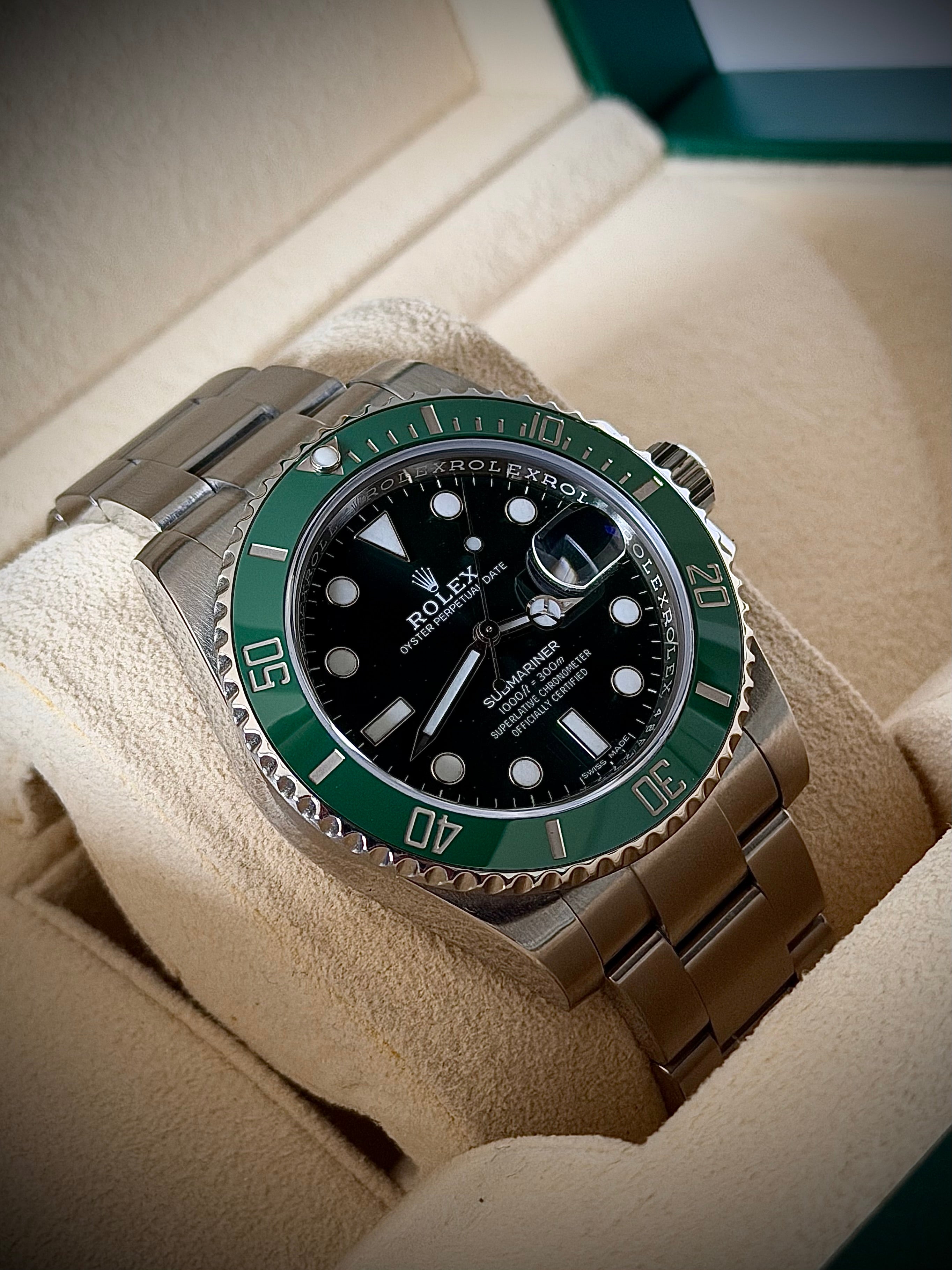 2017 ROLEX SUBMARINER DATE 116610LV, HULK, FULL SET, INC GST