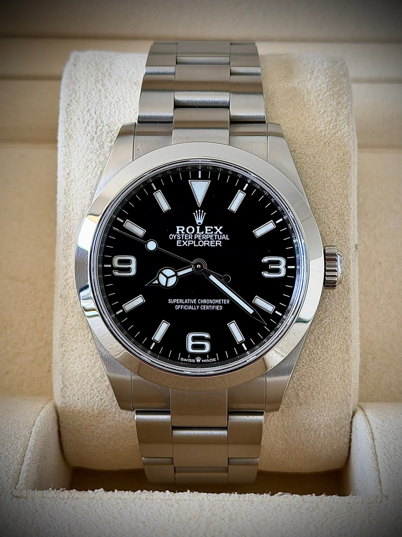 2023 ROLEX EXPLORER 40, 224270, FULL SET, INC GST