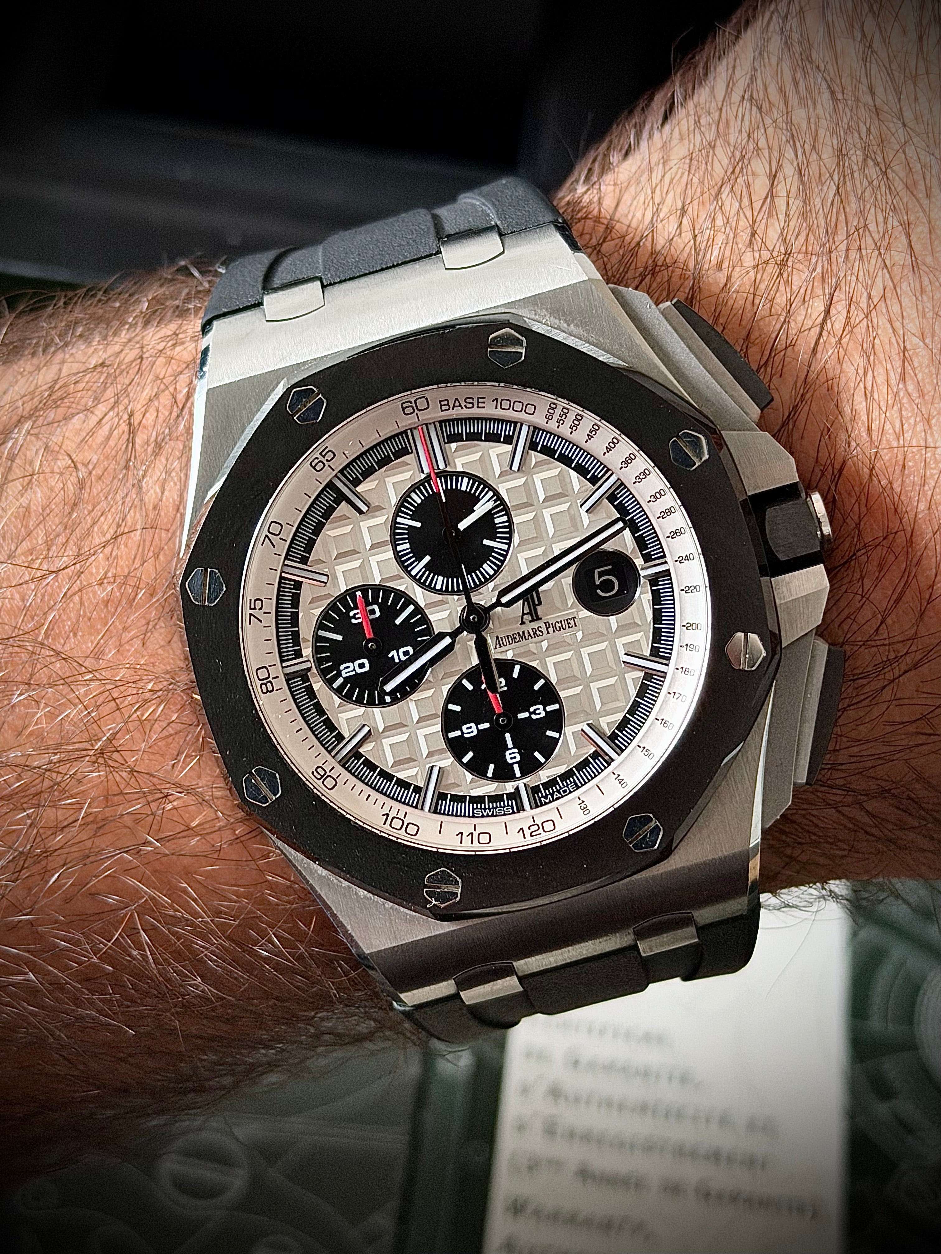 2013 AUDEMARS PIGUET ROYAL OAK OFFSHORE CHRONOGRAPH, FULL SET, INC GST