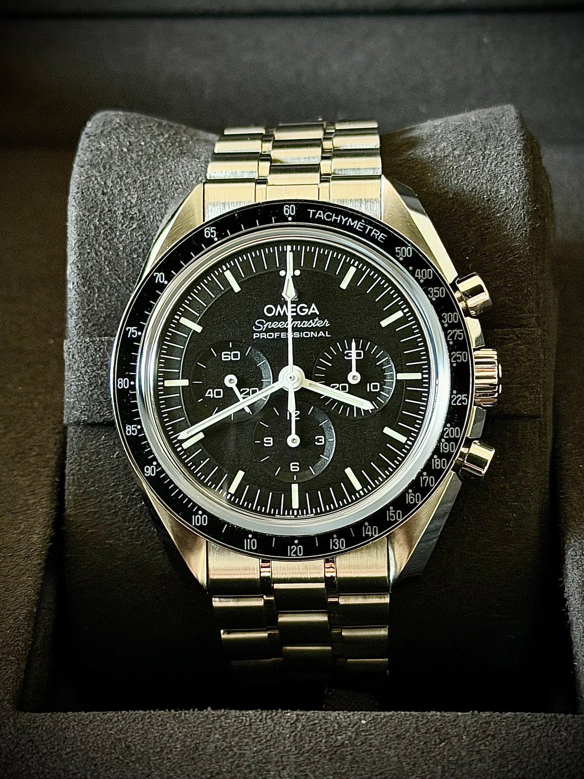 2021 OMEGA SPEEDMASTER MOONWATCH PROFESSIONAL “SAPPHIRE SANDWICH”, 310.30.42.50.01.002, FULL SET, EXCELLENT CONDITION, INC GST