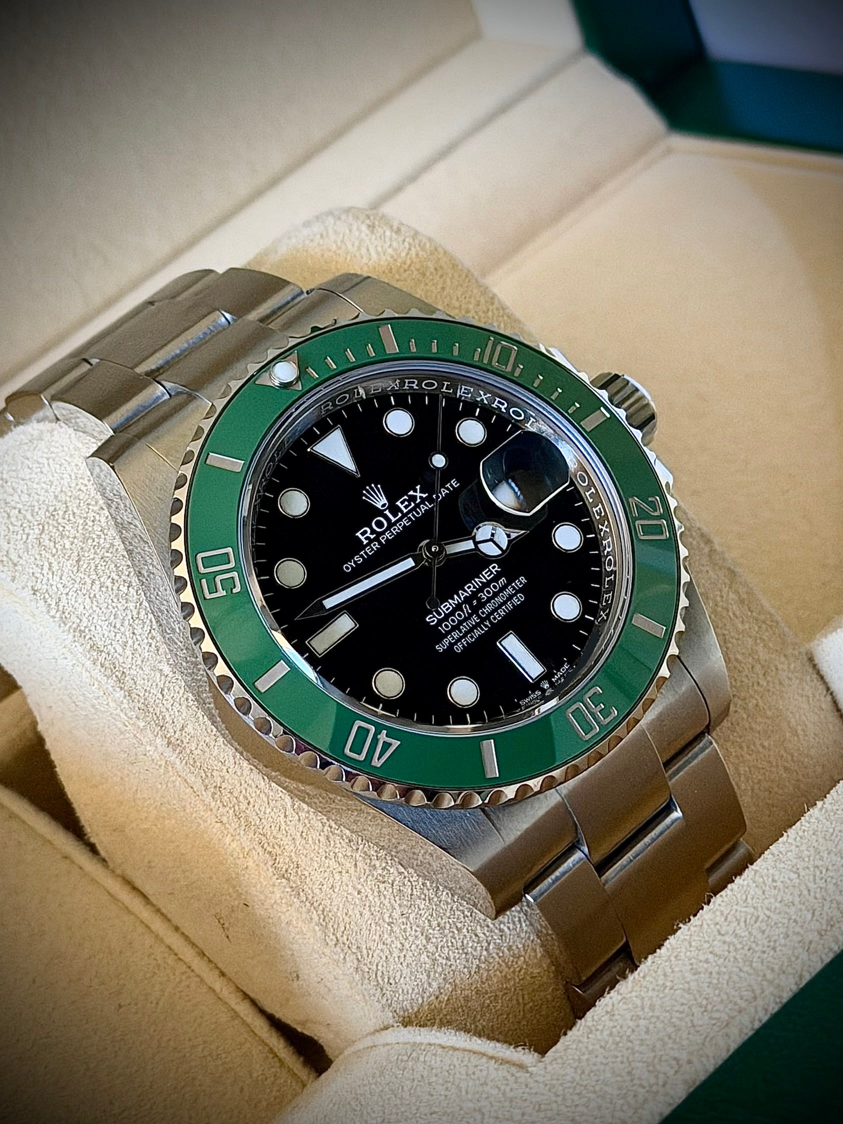 2023 ROLEX SUBMARINER DATE, 126610LV “STARBUCKS”, FULL SET, INC GST
