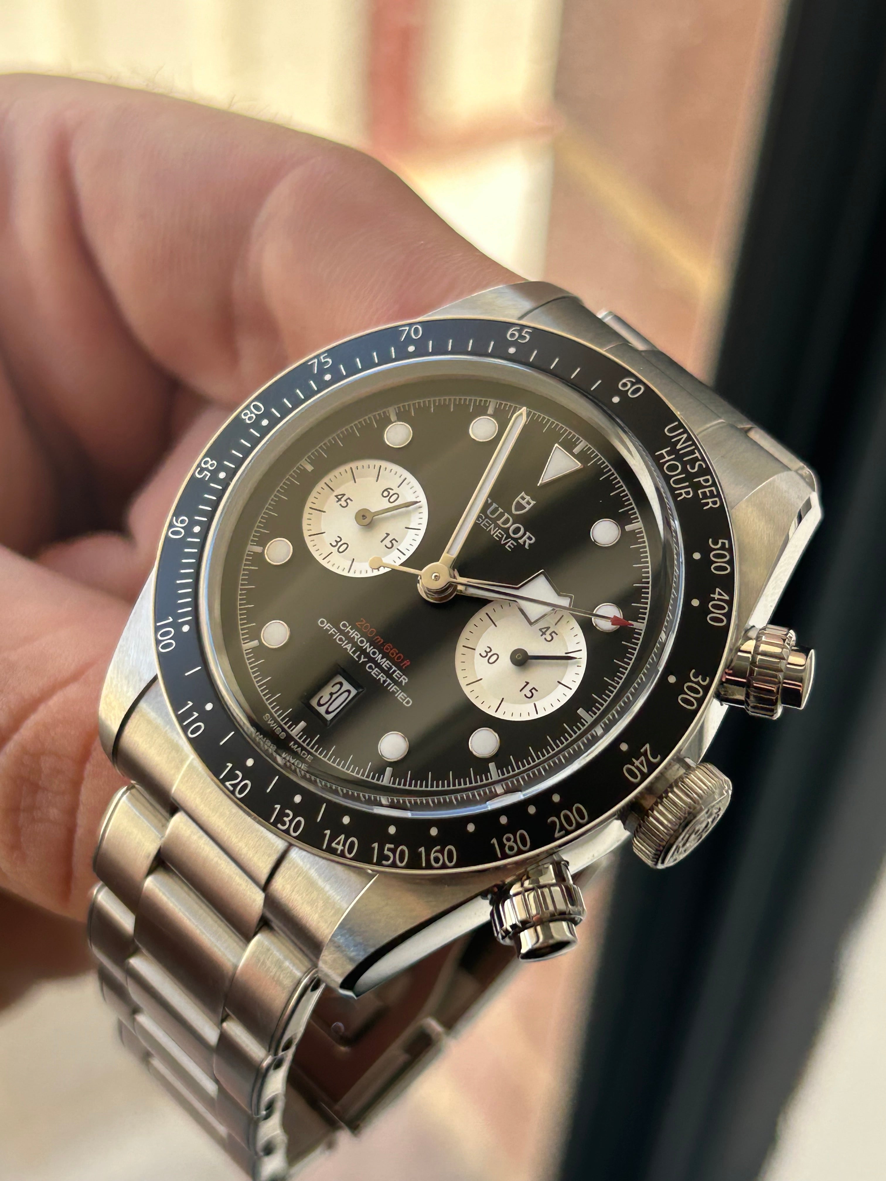 2022 TUDOR BLACK CHRONO REVERSE PANDA, FULL SET, INC GST