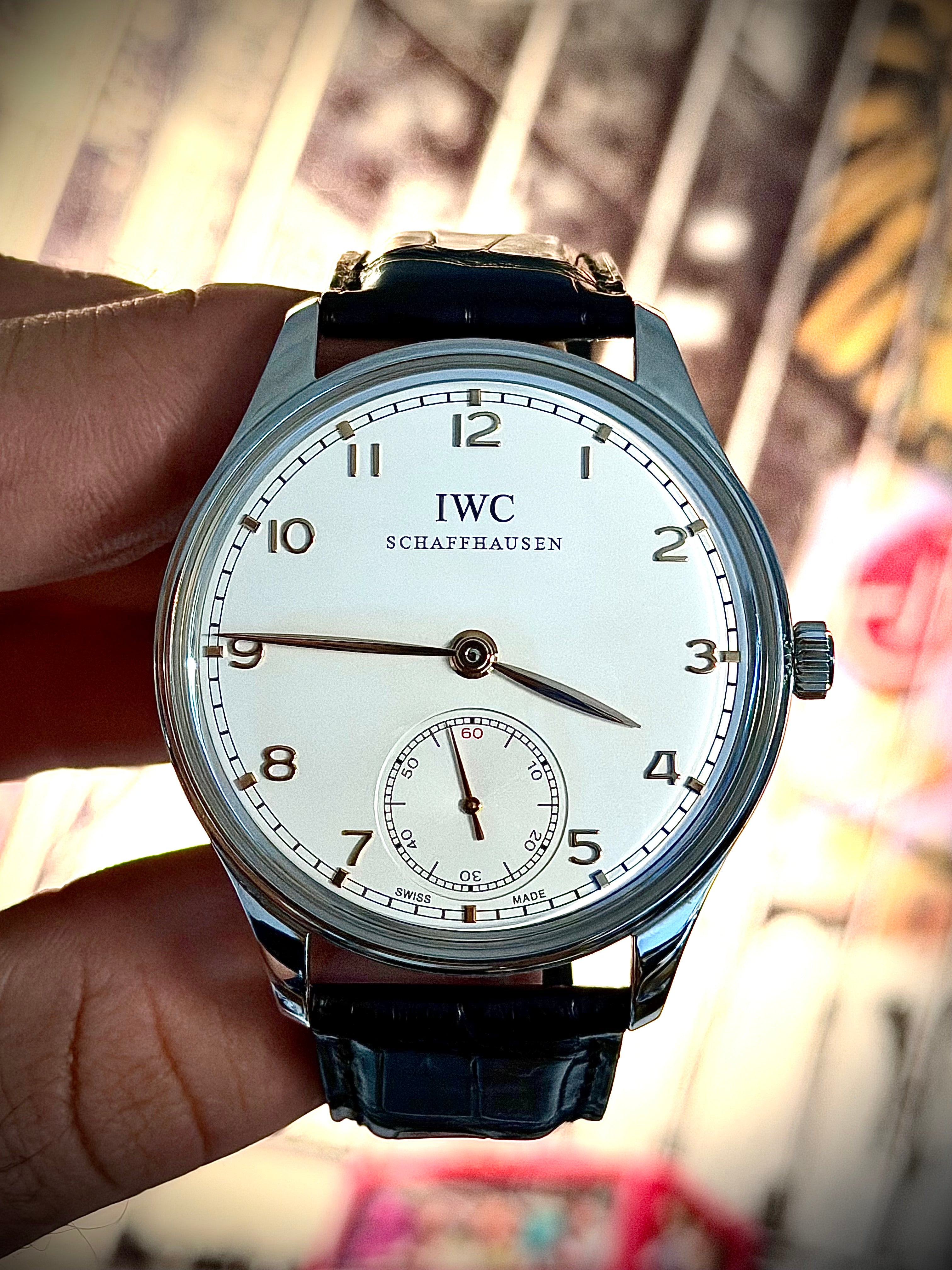 2013 IWC PORTUGUESE HAND-WOUND, IW545408, BOX & PAPERS, WITH ORIGINAL INVOICE, INC GST