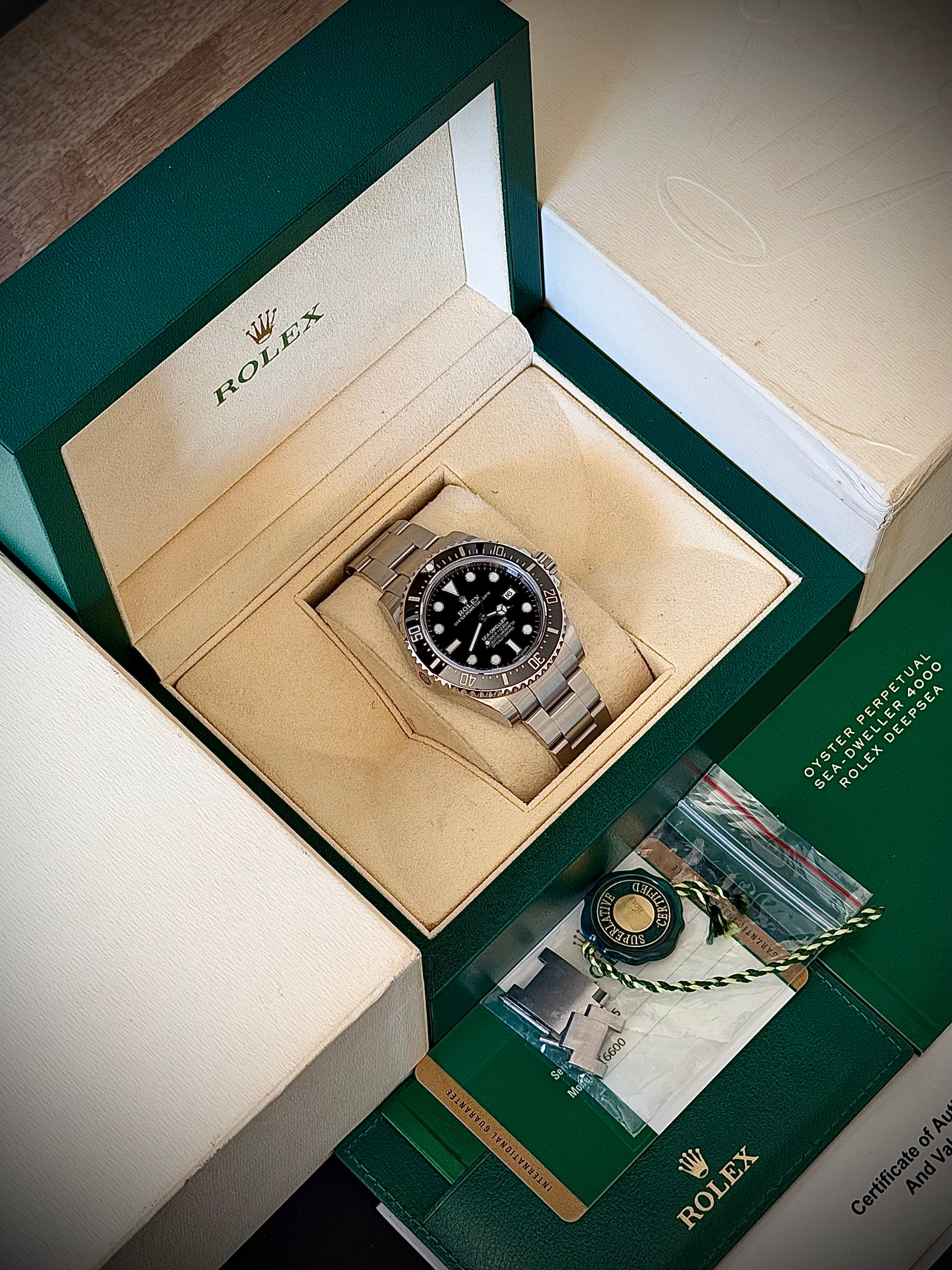 2017 ROLEX SEA-DWELLER 4000, 116600, FULL SET, INC GST