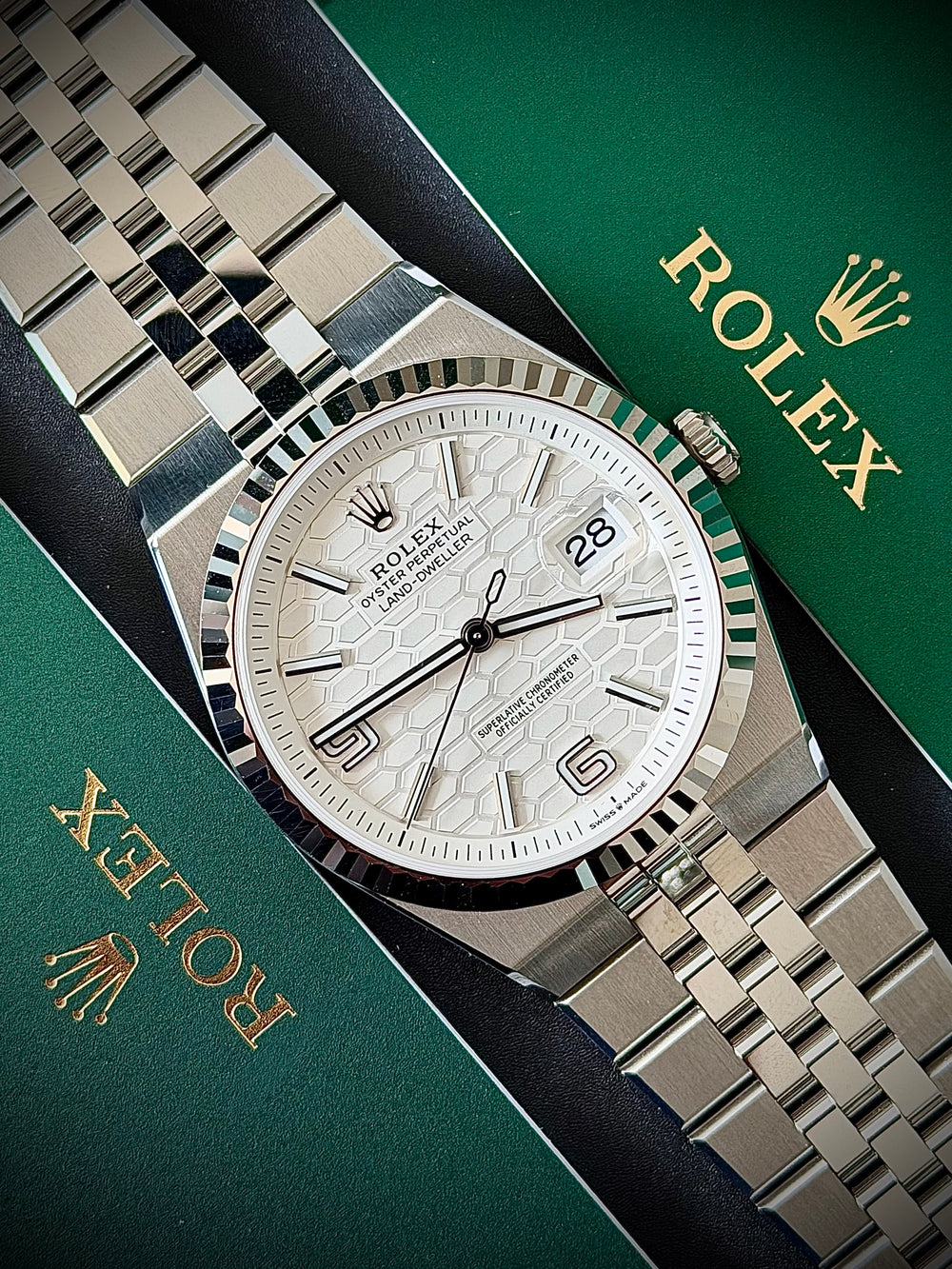 2025 ROLEX LAND DWELLER, 40MM, 127334, STAINLESS STEEL, NEW, INC GST