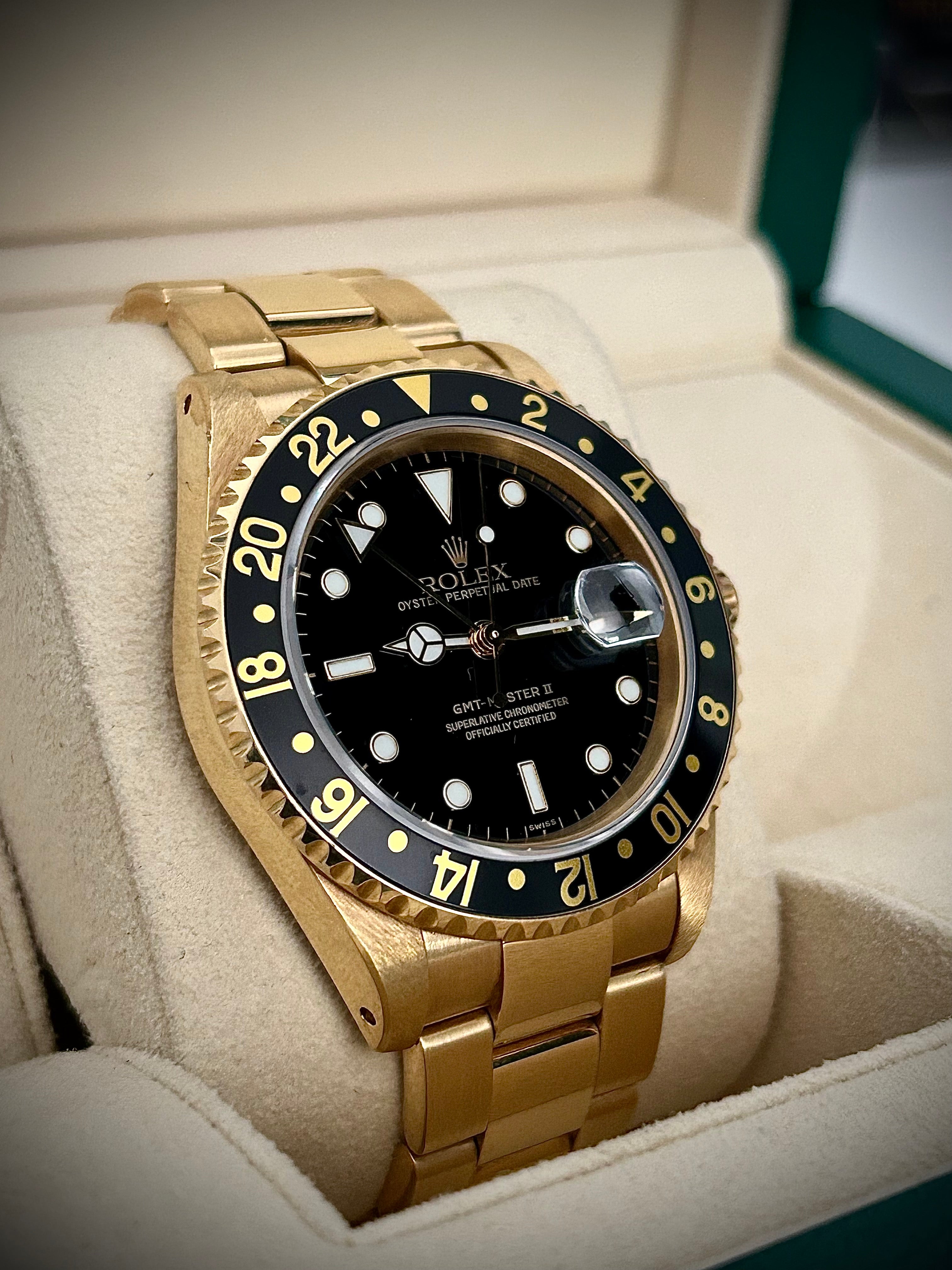 1994 ROLEX GMT MASTER II, SWISS ONLY, 16718, BOX AND BOOKLETS, INC GST