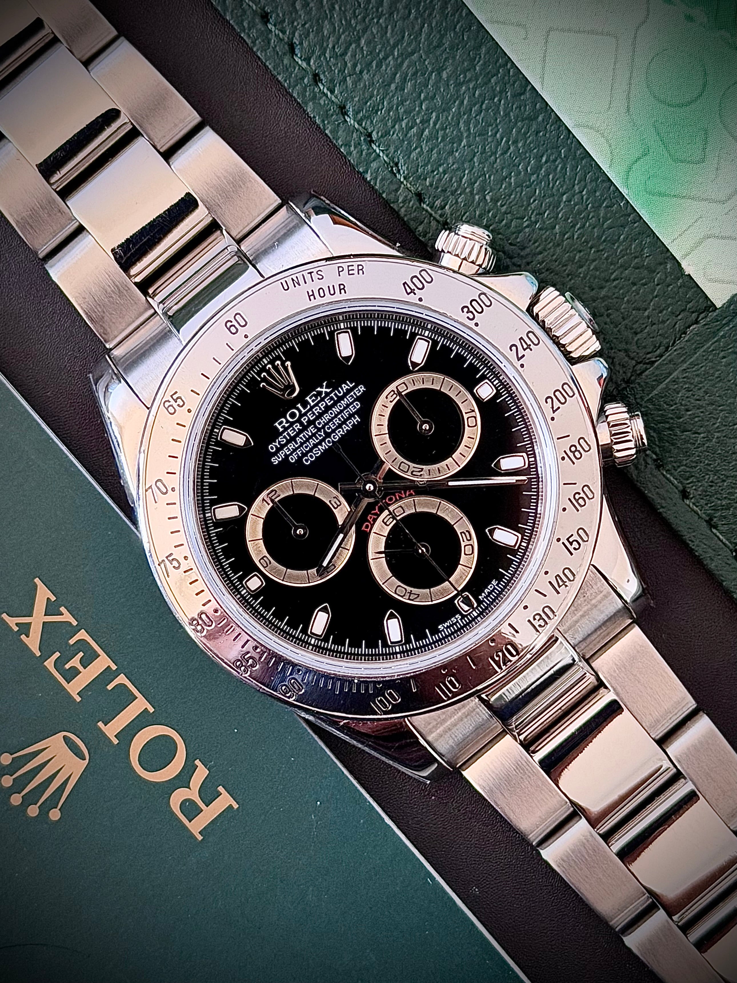 2004 ROLEX COSMOGRAPH DAYTONA, FULLY STICKERED, 116520, BOX AND BOOKLETS, INC GST