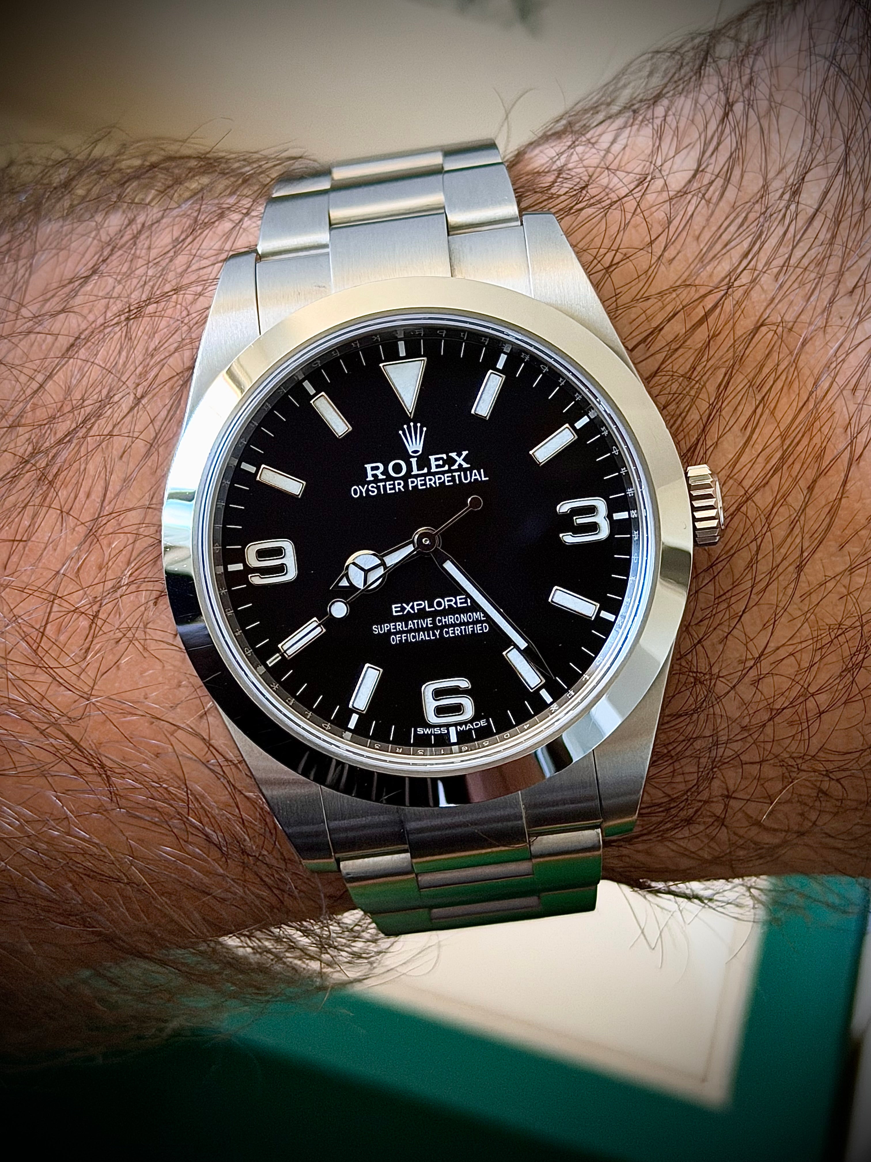 2018 ROLEX EXPLORER 39, 214270, FULL SET, INC GST