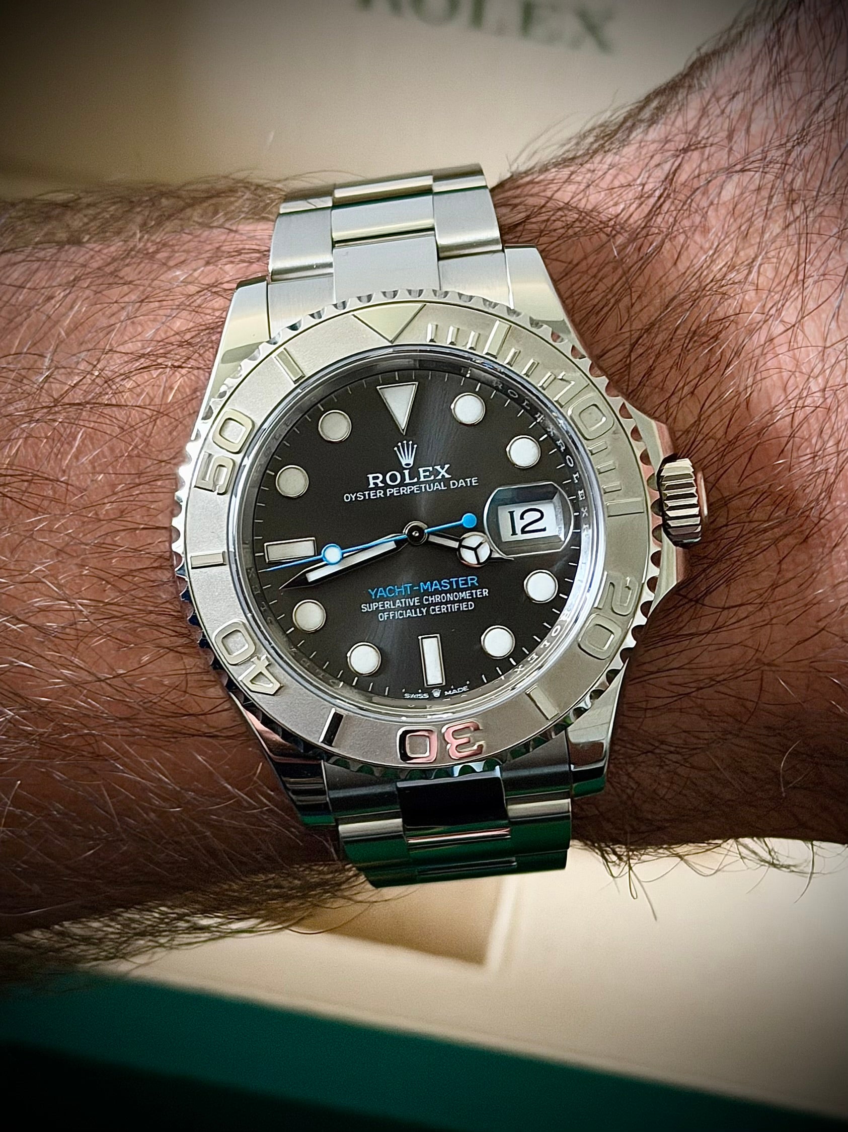 2023 ROLEX YACHT-MASTER 40, RHODIUM DIAL, FULL SET, INC GST