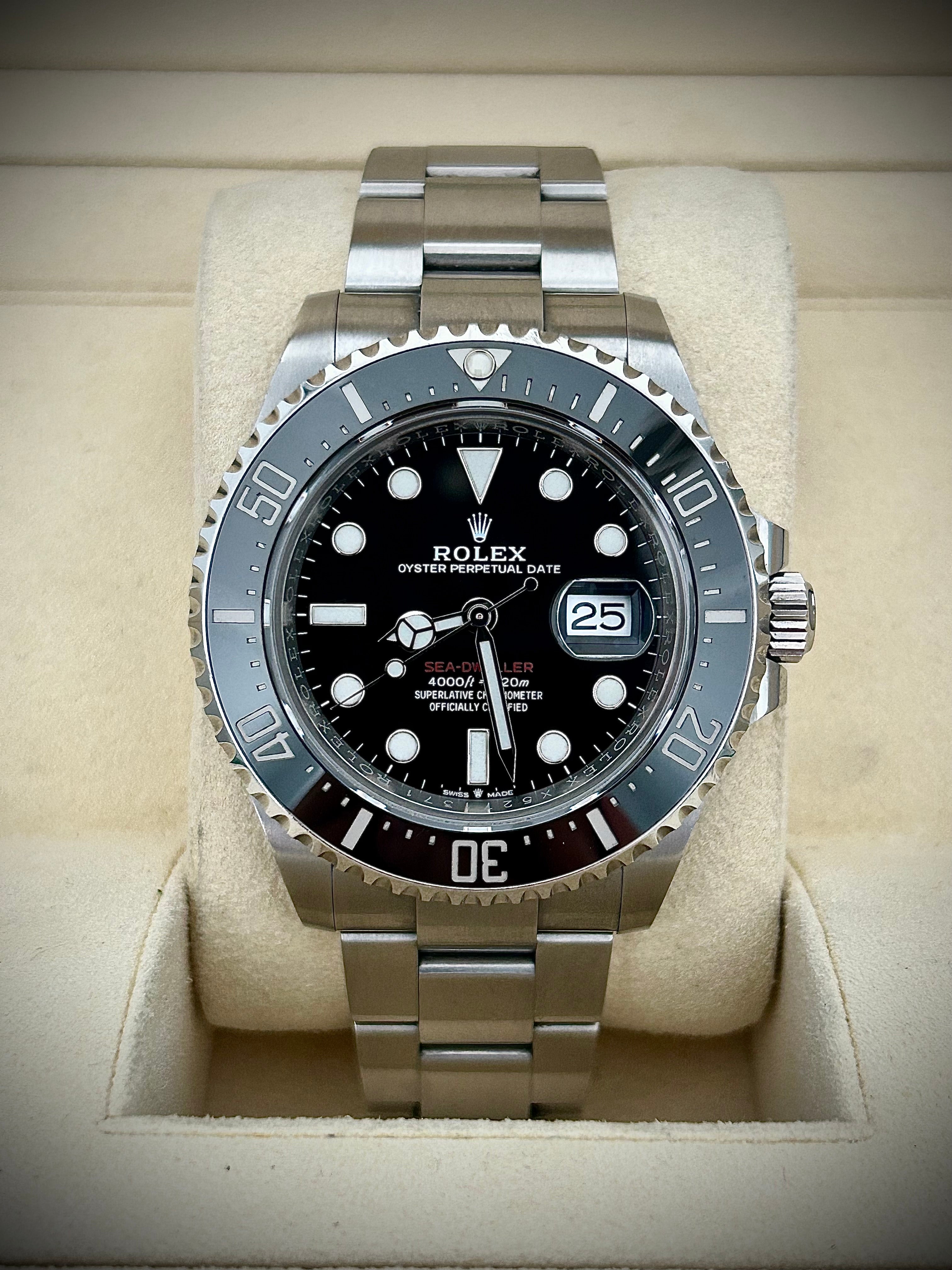 2020 ROLEX SEA DWELLER, 126600, BOX AND PAPERS, INC GST